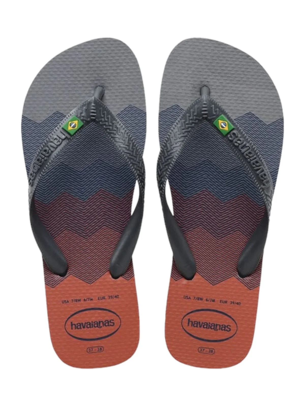 HAVAIANAS Infradito Unisex adulto Hav. Brasil Fresh 4145745.5002 Grigio - Image 4
