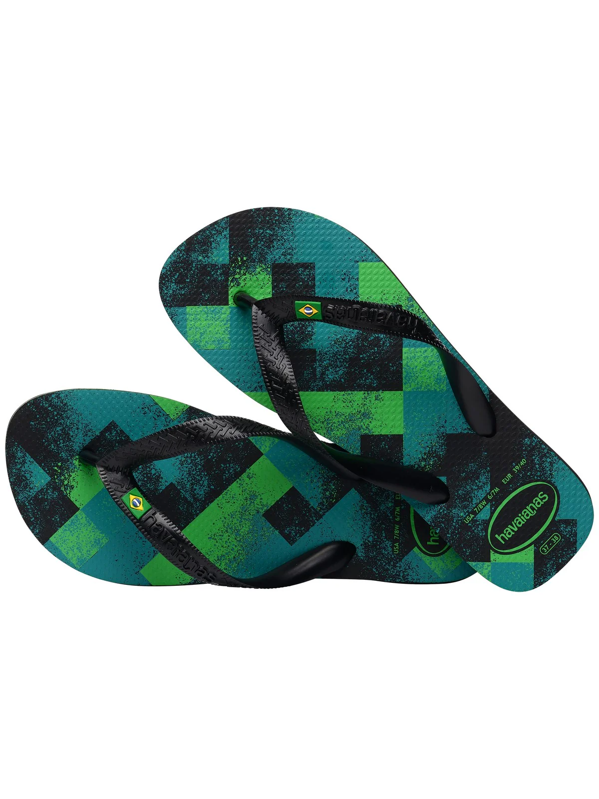 HAVAIANAS Infradito Unisex adulto Hav. Brasil Fresh 4145745.7662 Nero - Image 4