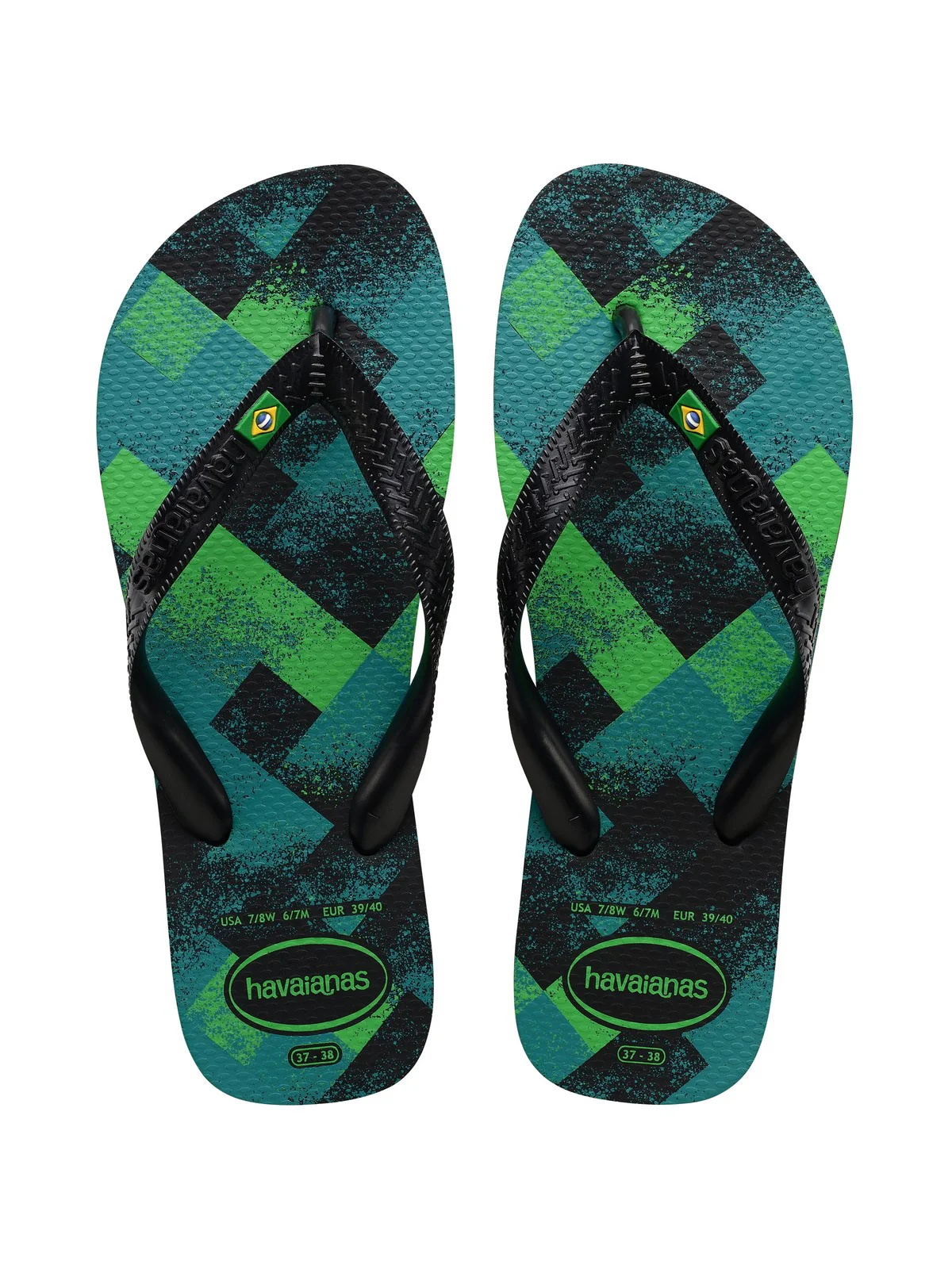 HAVAIANAS Infradito Unisex adulto Hav. Brasil Fresh 4145745.7662 Nero - Image 6