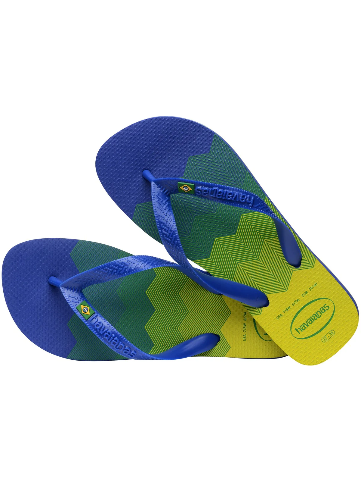 HAVAIANAS Infradito Unisex adulto Hav. Brasil Fresh 4145745.7893 Blu - Image 3