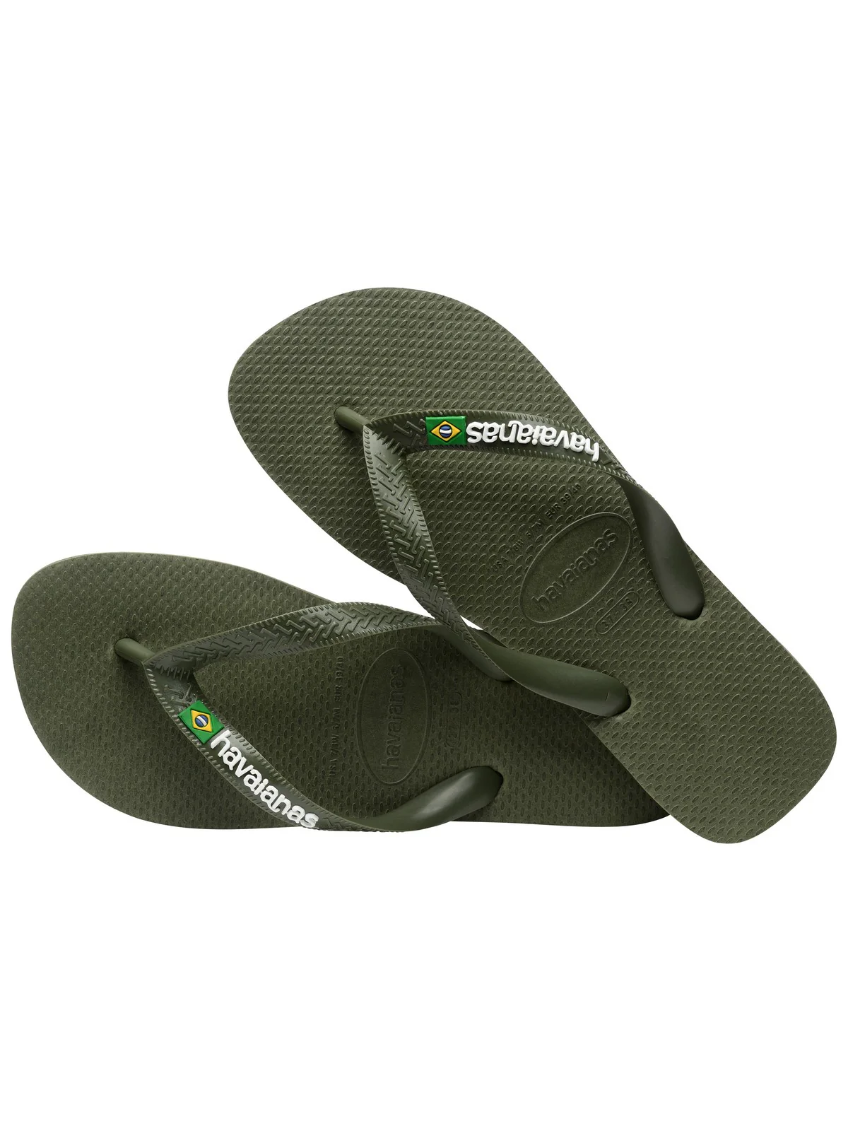 HAVAIANAS Infradito Unisex adulto Hav. Brasil logo 4110850.3058 Verde - Image 6