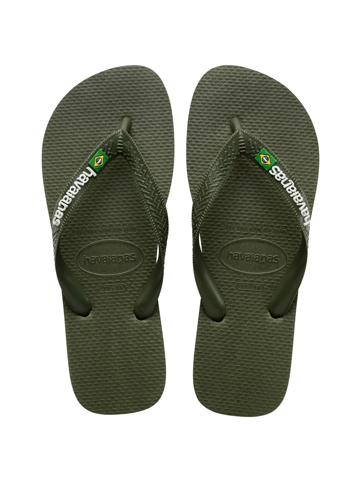 HAVAIANAS Infradito Unisex adulto Hav. Brasil logo 4110850.3058 Verde - Image 7
