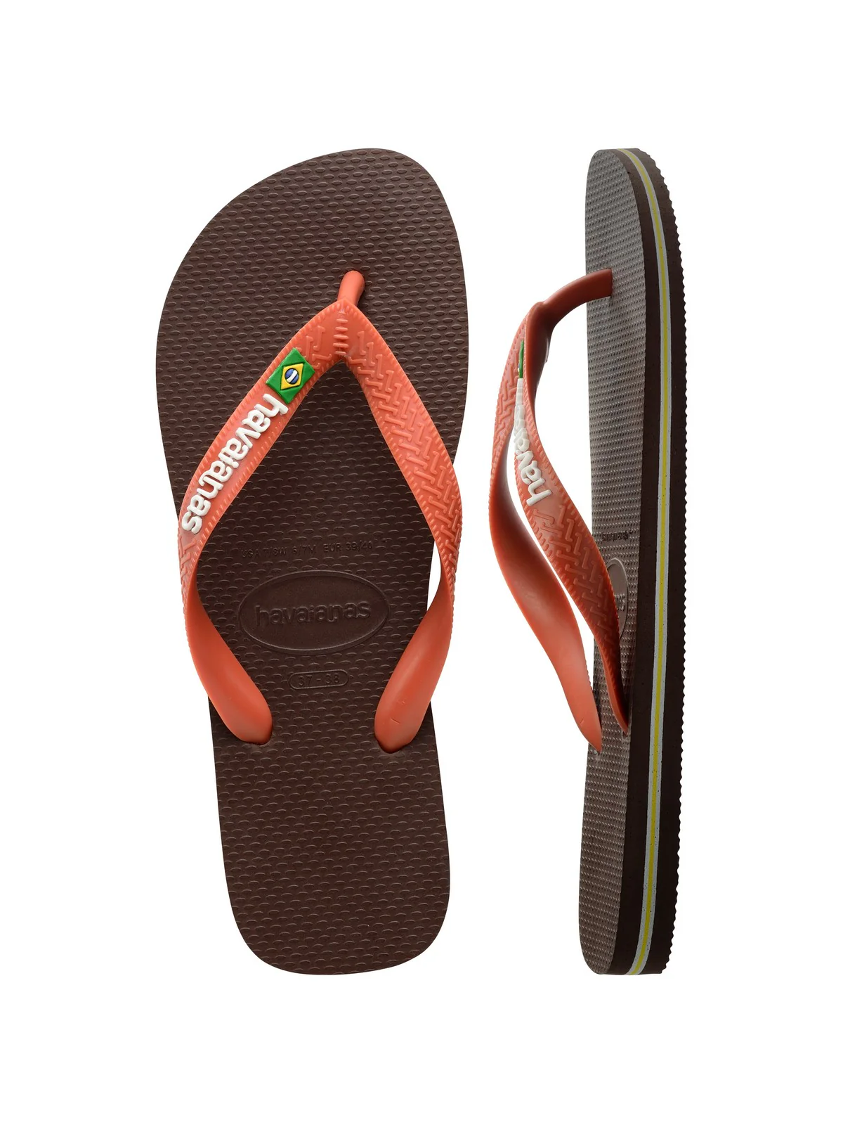 HAVAIANAS Infradito Unisex adulto Hav. Brasil logo 4110850.3059 Marrone - Image 4