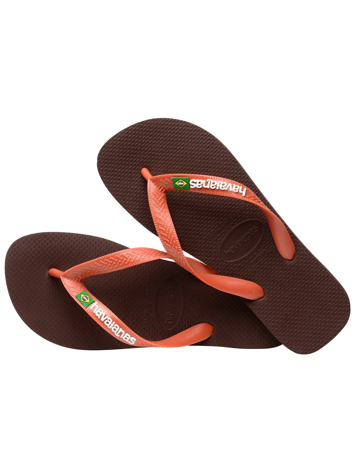 HAVAIANAS Infradito Unisex adulto Hav. Brasil logo 4110850.3059 Marrone - Image 6