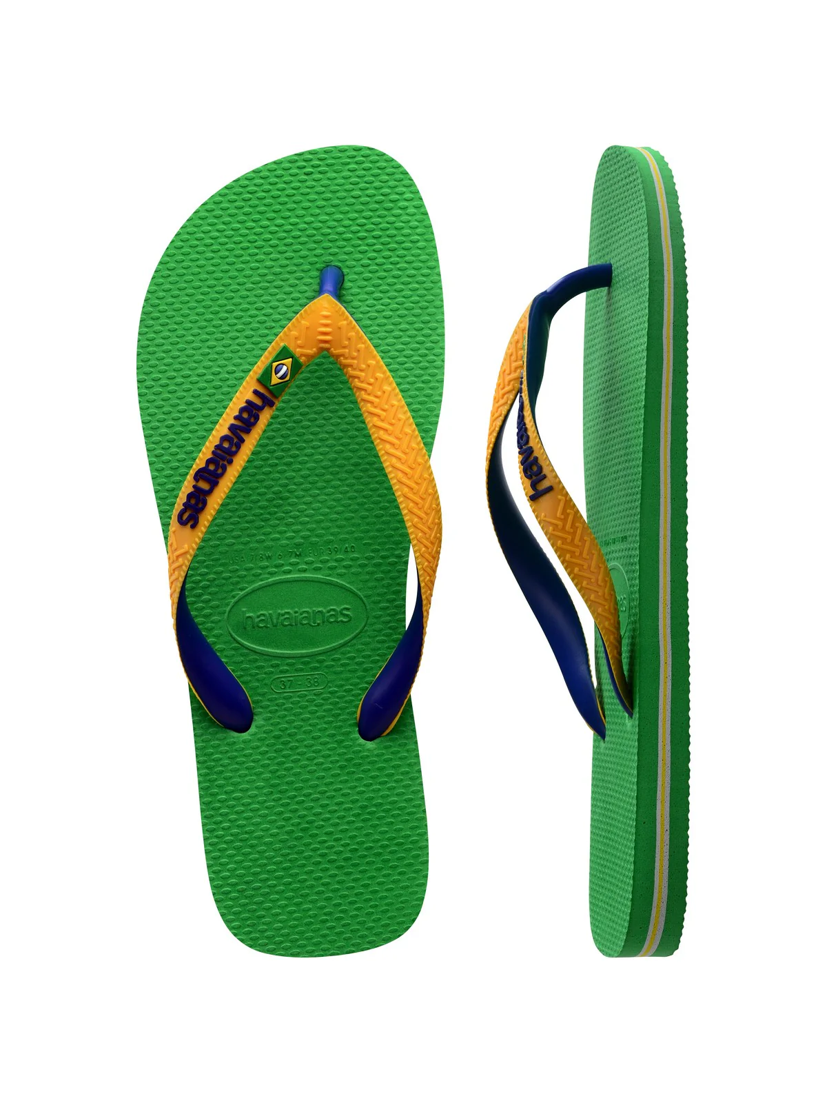HAVAIANAS Infradito Unisex adulto Hav. Brasil mix 4123206.1985 Verde - Image 6