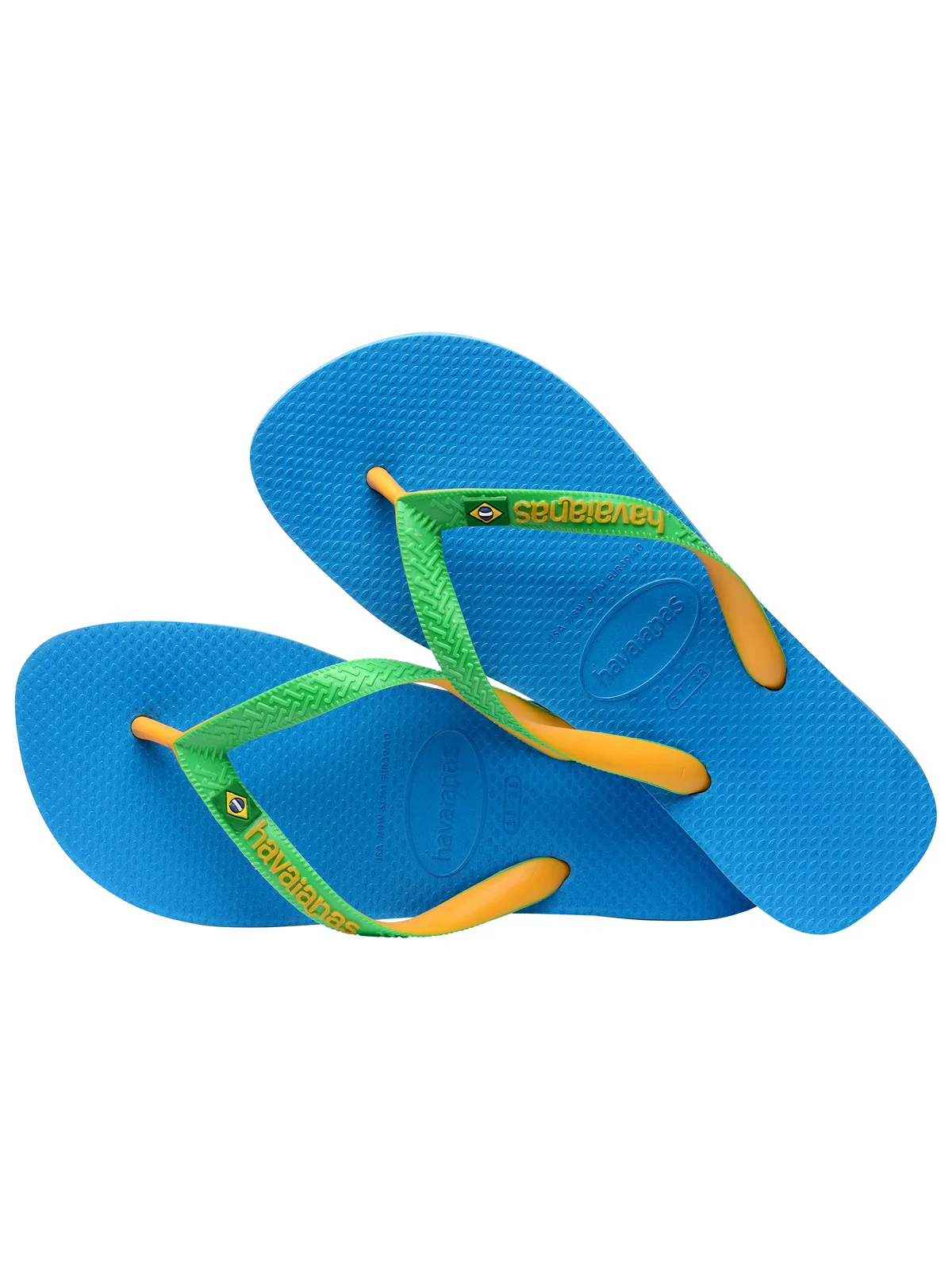 HAVAIANAS Infradito Unisex adulto Hav. Brasil mix 4123206.1989 Turchese - Image 4
