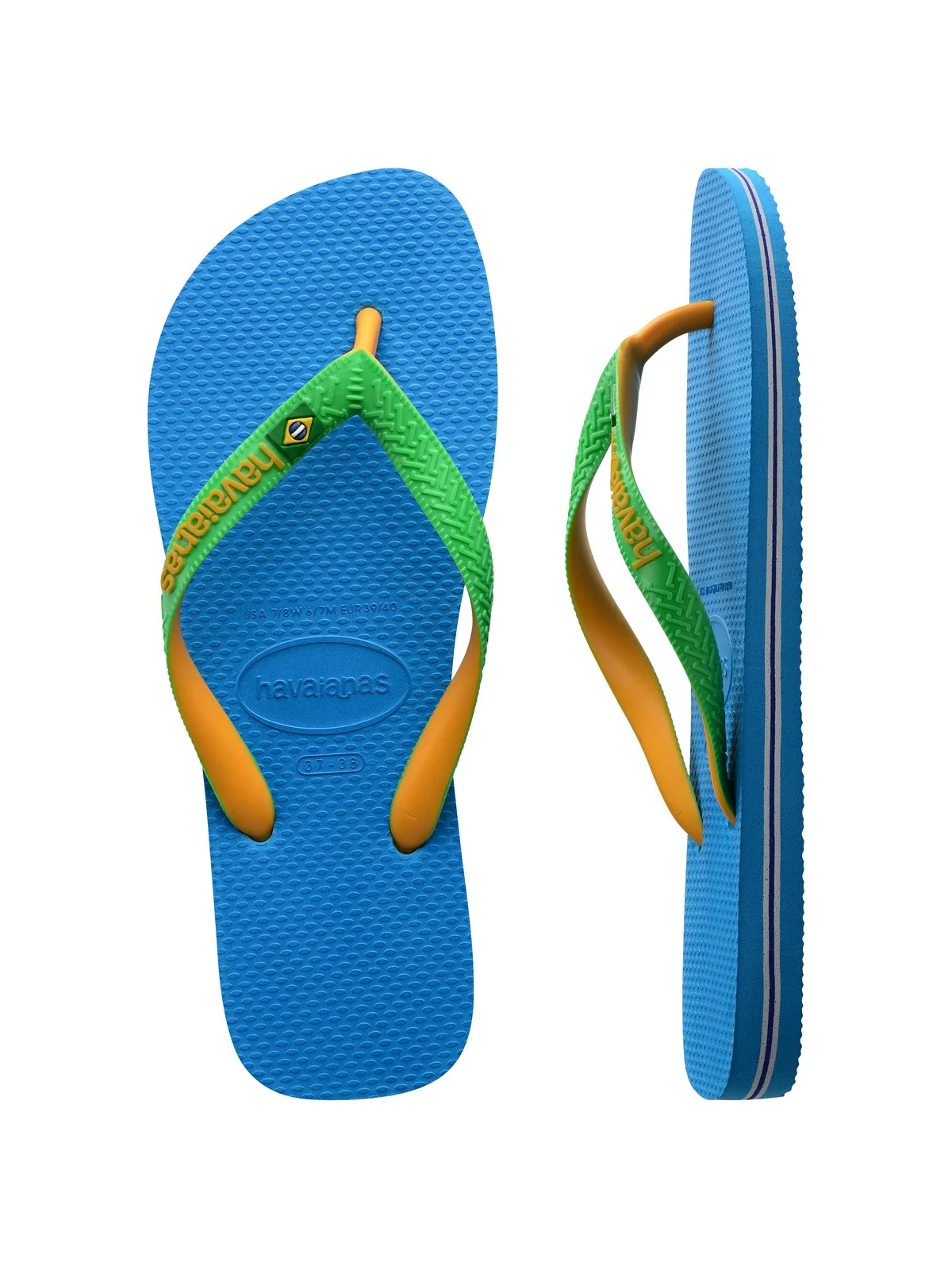 HAVAIANAS Infradito Unisex adulto Hav. Brasil mix 4123206.1989 Turchese - Image 5