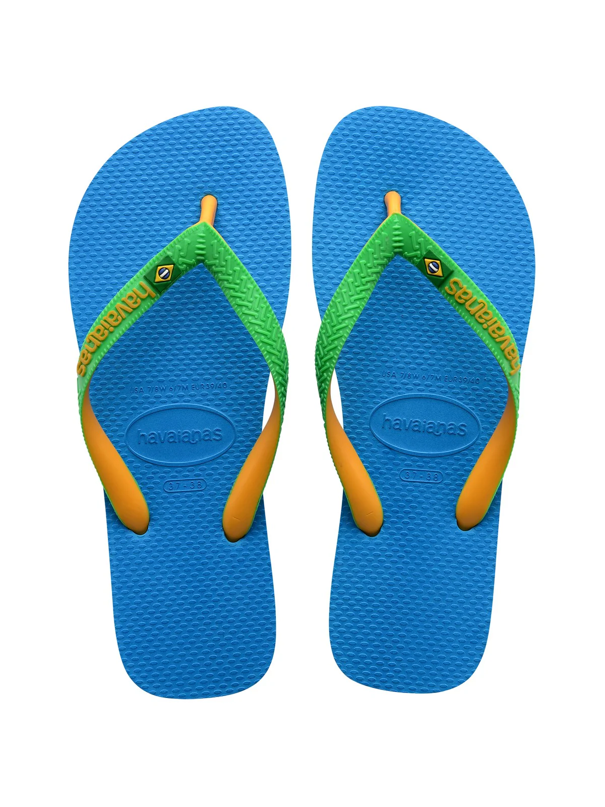 HAVAIANAS Infradito Unisex adulto Hav. Brasil mix 4123206.1989 Turchese - Image 7