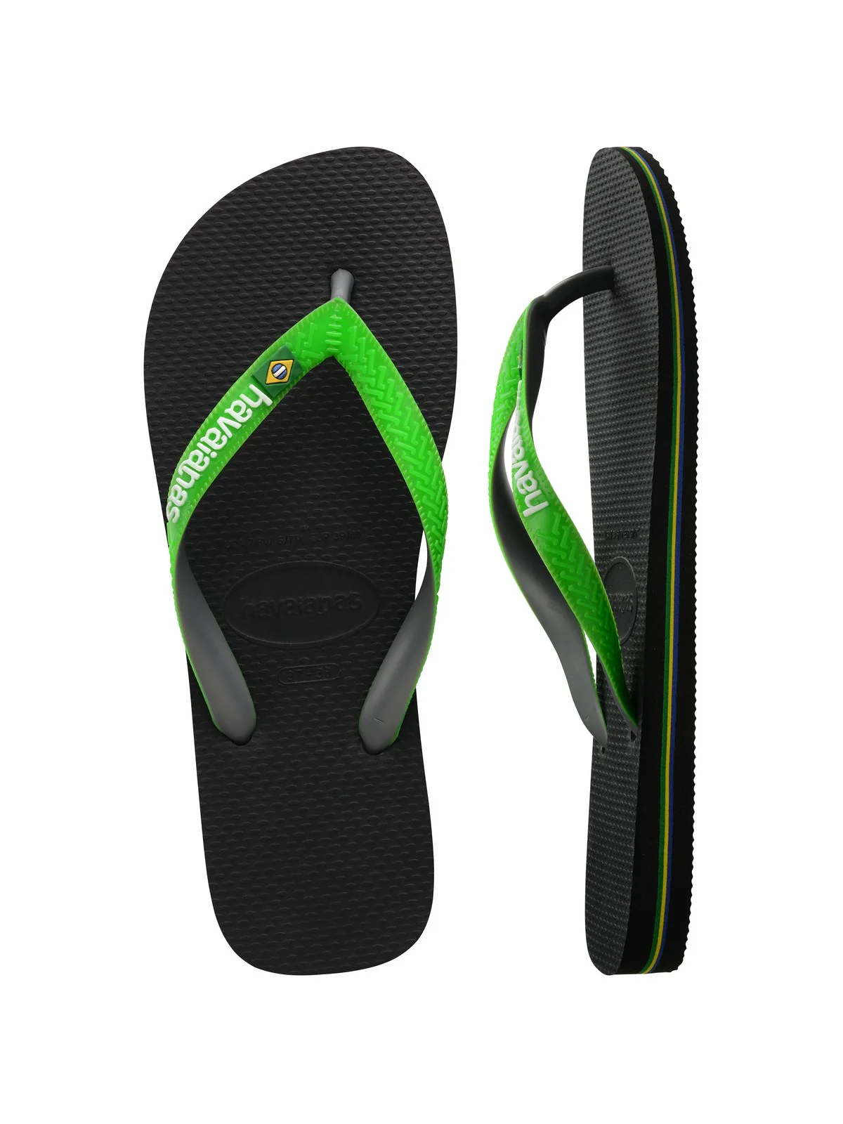 HAVAIANAS Infradito Unisex adulto Hav. Brasil mix 4123206.8075 Nero - Image 2