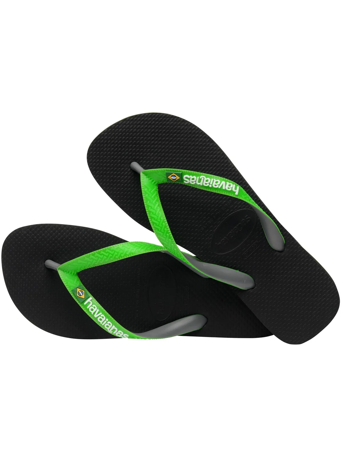 HAVAIANAS Infradito Unisex adulto Hav. Brasil mix 4123206.8075 Nero - Image 3
