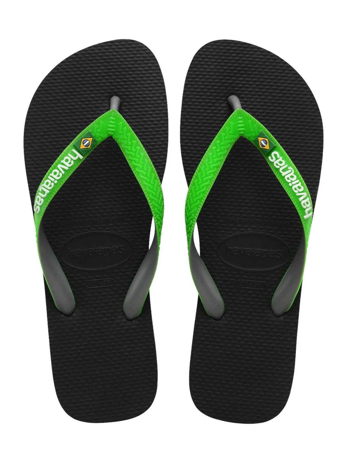 HAVAIANAS Infradito Unisex adulto Hav. Brasil mix 4123206.8075 Nero - Image 7