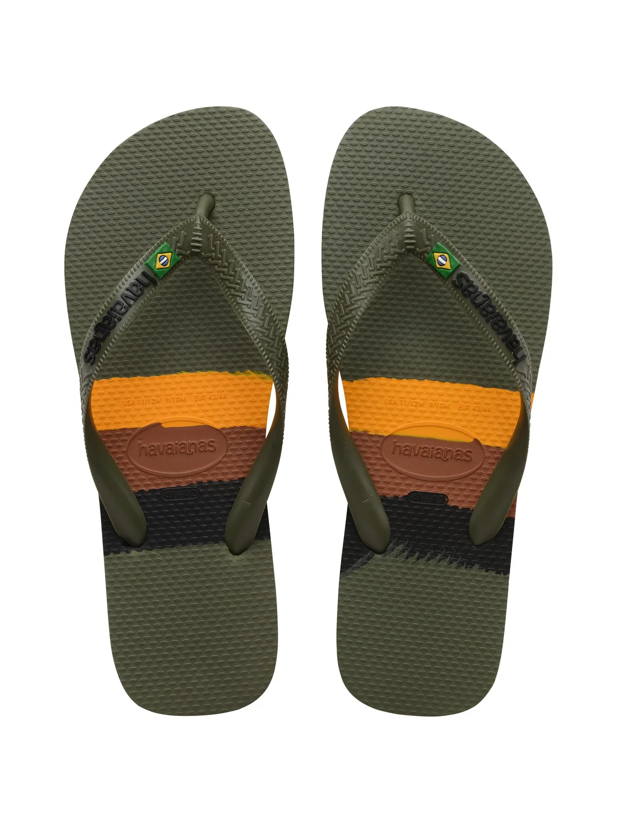 HAVAIANAS Infradito Unisex adulto Hav. Brasil Tech 4147239.0869 Verde - Image 7