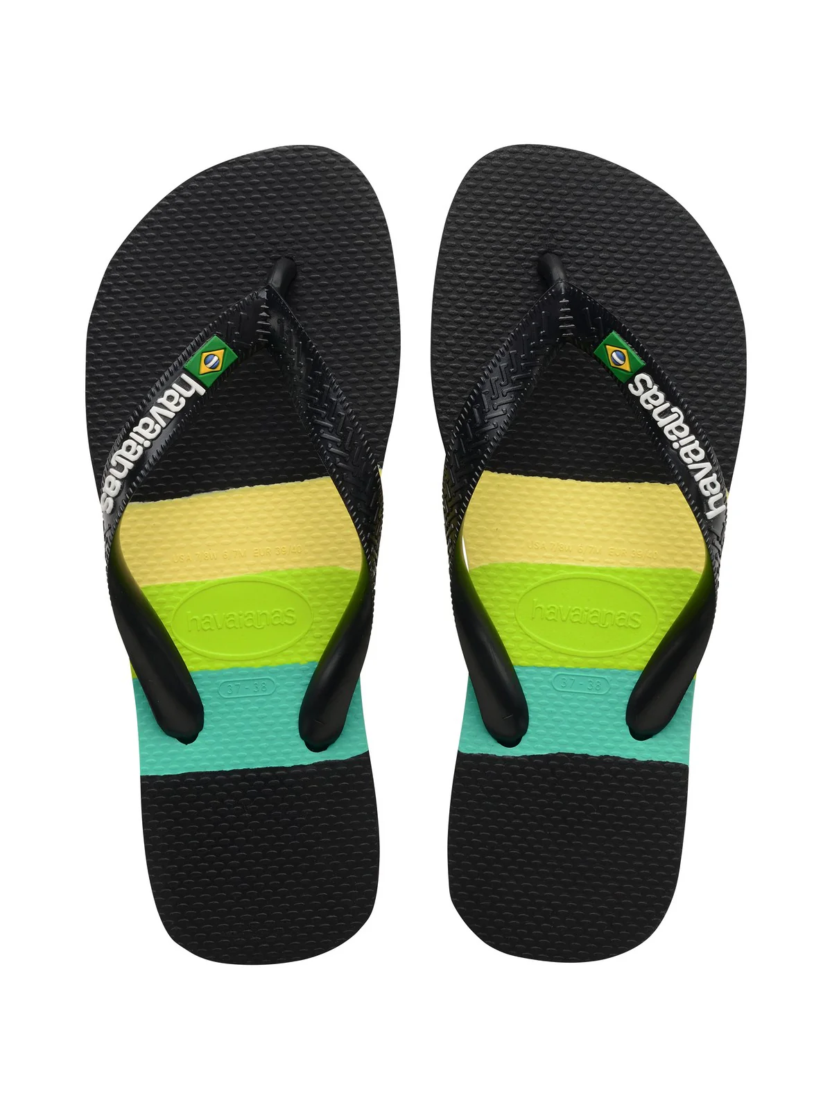HAVAIANAS Infradito Unisex adulto Hav. Brasil Tech 4147239.1069 Nero - Image 8
