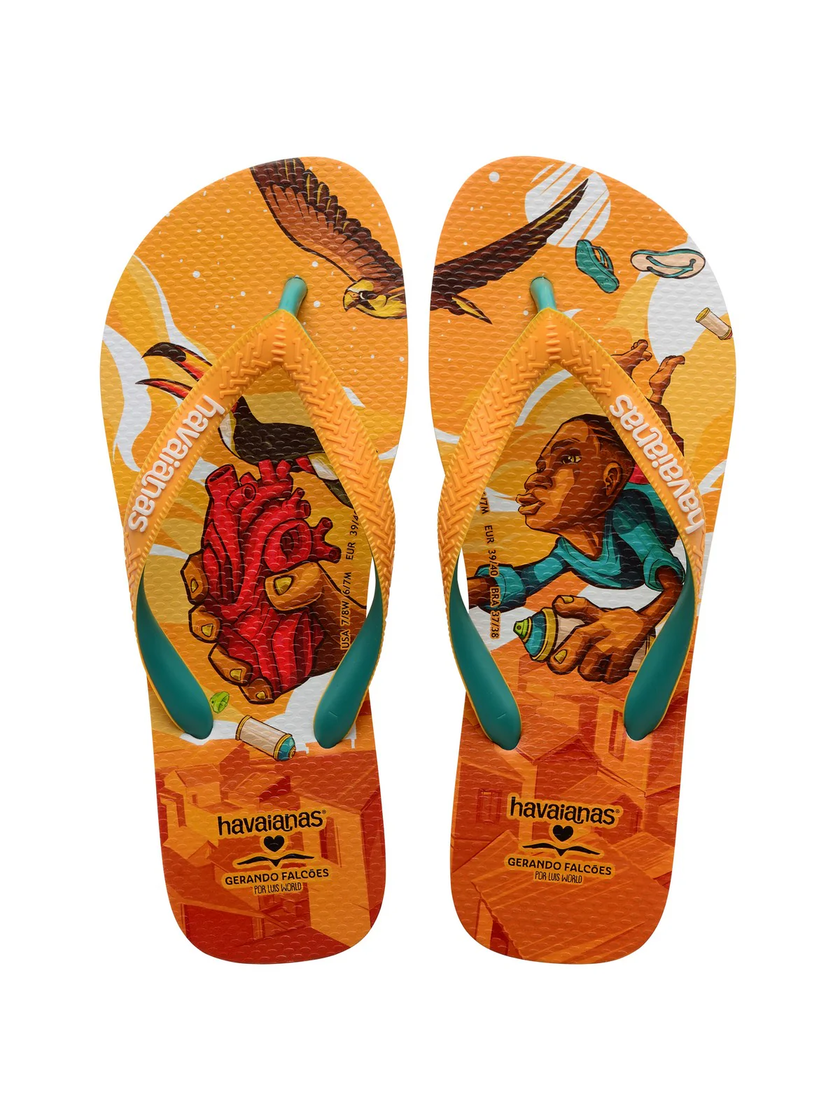 HAVAIANAS Infradito Unisex adulto Hav. Gerando Falcoes 4147603.6362 Arancione - Image 6