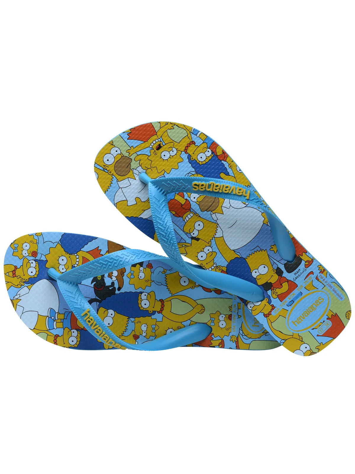 HAVAIANAS Infradito Unisex adulto Hav. Simpsons 4137889.0212 Turchese - Image 3