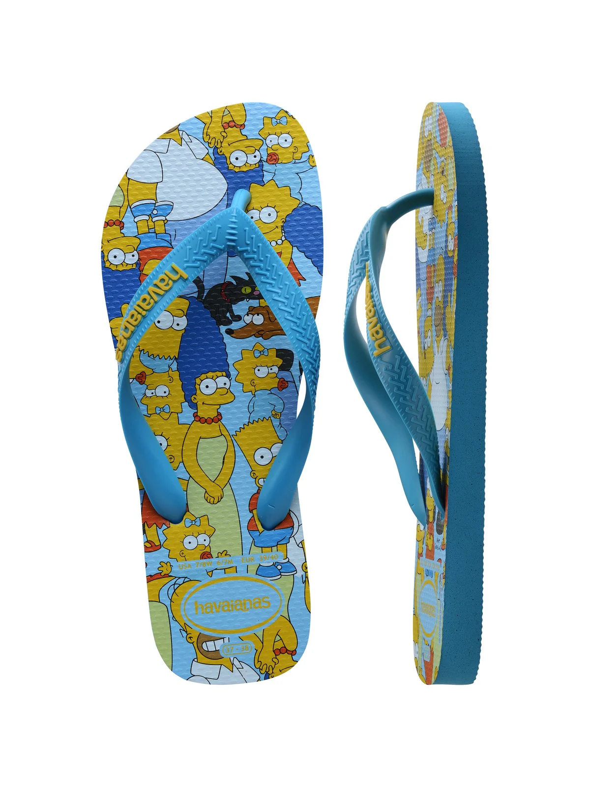 HAVAIANAS Infradito Unisex adulto Hav. Simpsons 4137889.0212 Turchese - Image 5