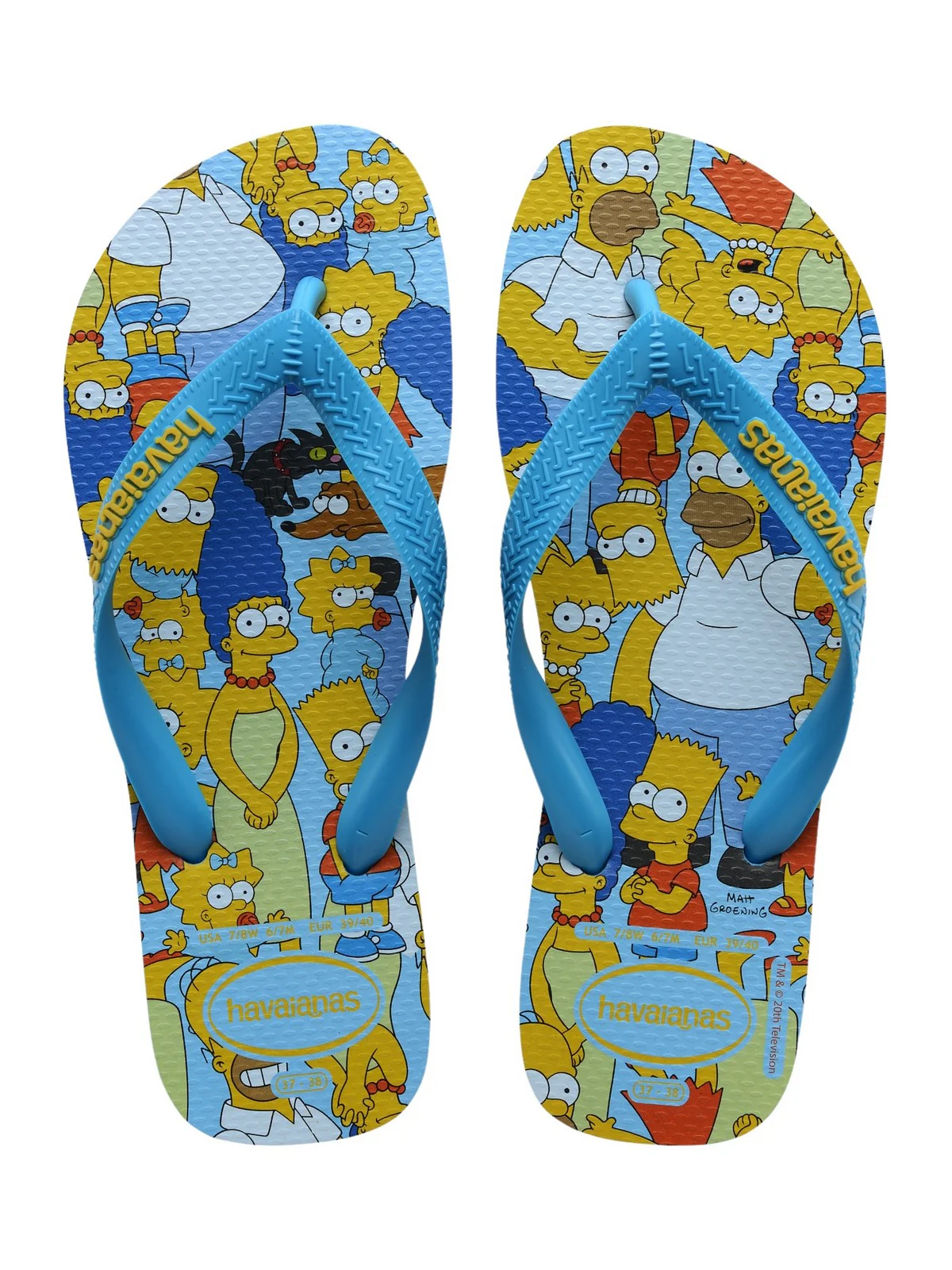 HAVAIANAS Infradito Unisex adulto Hav. Simpsons 4137889.0212 Turchese - Image 6