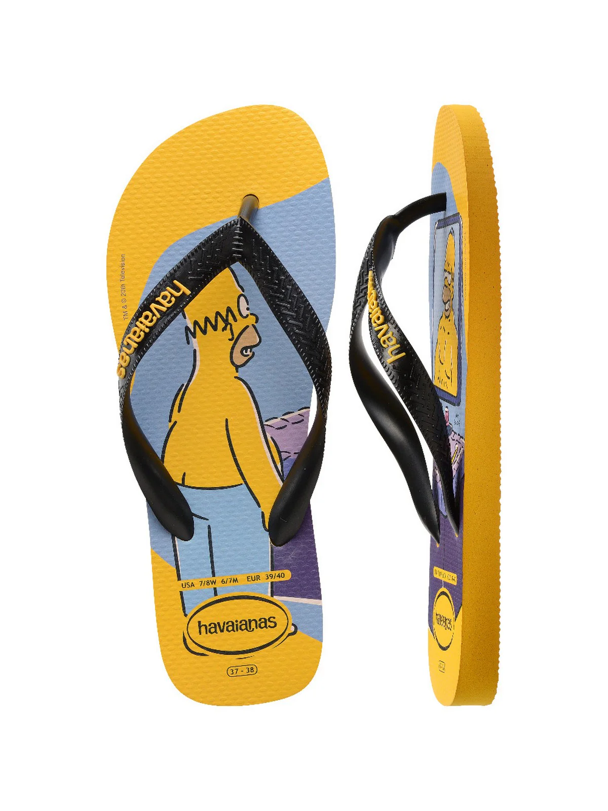HAVAIANAS Infradito Unisex adulto Hav. Simpsons 4137889.1740 Giallo - Image 4