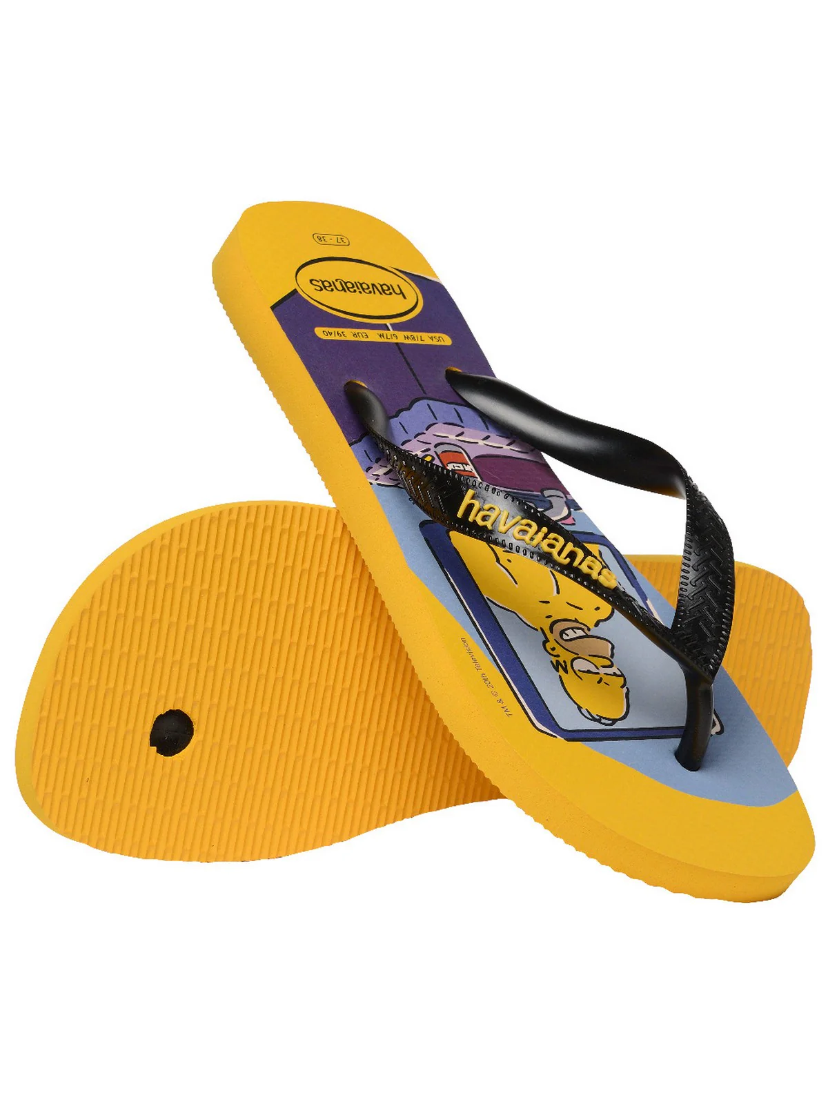 HAVAIANAS Infradito Unisex adulto Hav. Simpsons 4137889.1740 Giallo - Image 5