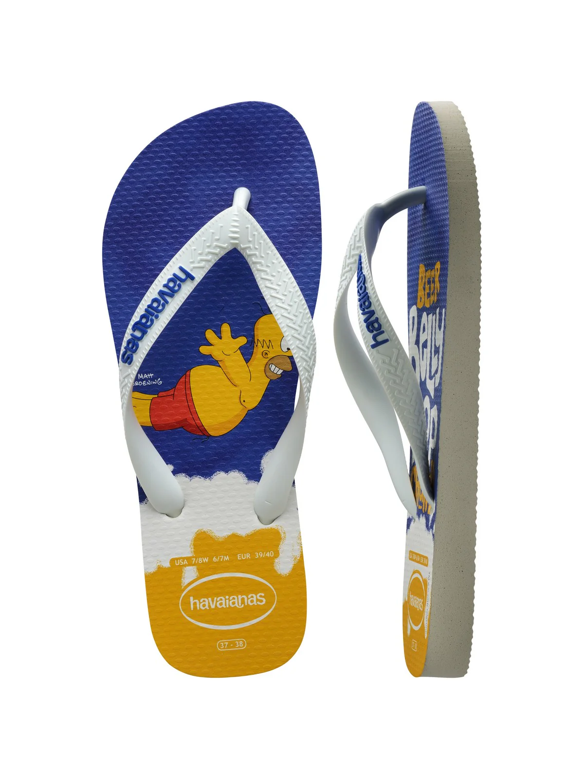 HAVAIANAS Infradito Unisex adulto Hav. Simpsons 4137889.7462 Bianco - Image 5