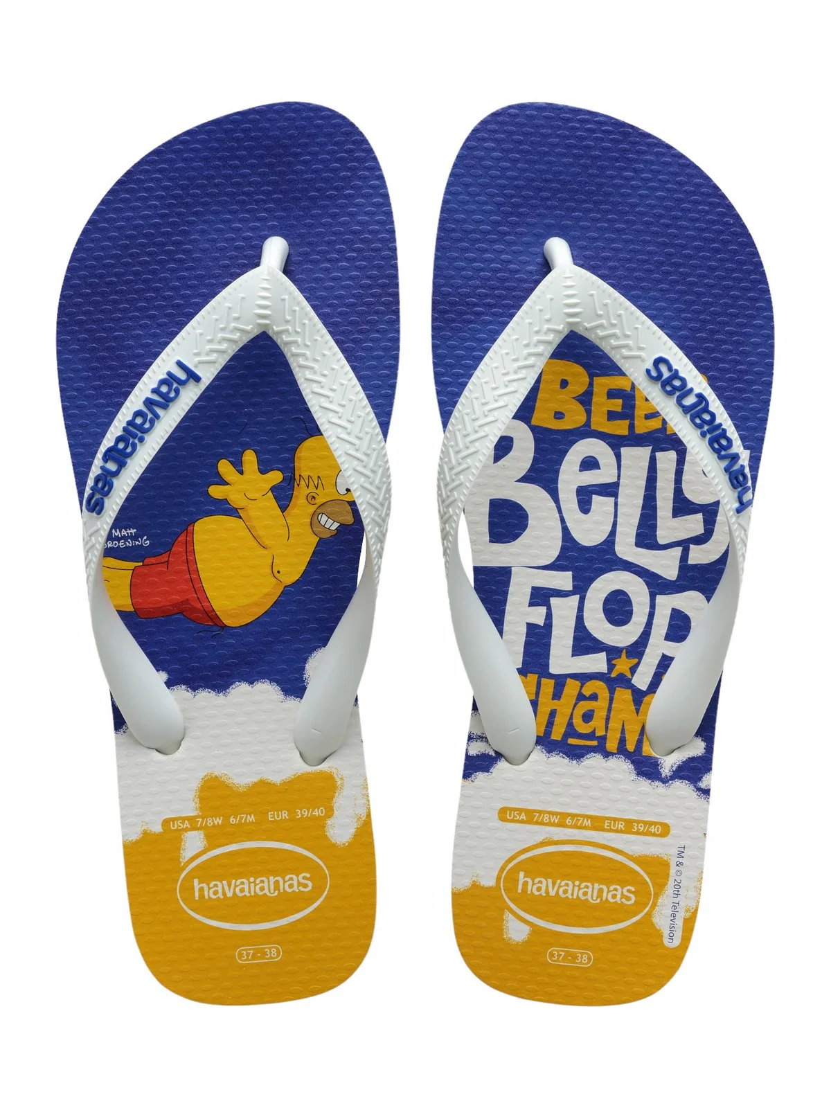 HAVAIANAS Infradito Unisex adulto Hav. Simpsons 4137889.7462 Bianco - Image 7