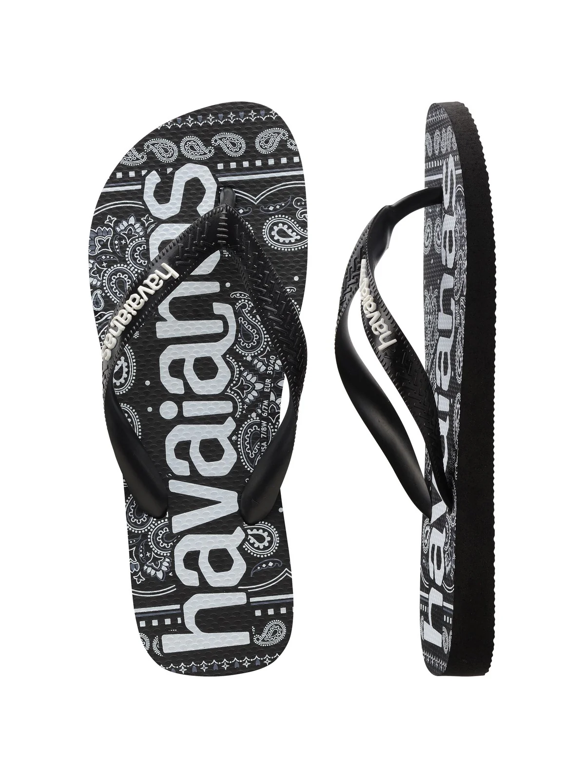 HAVAIANAS Infradito Unisex adulto Hav. Top logomania fashion 4148449.0090 Nero - Image 5