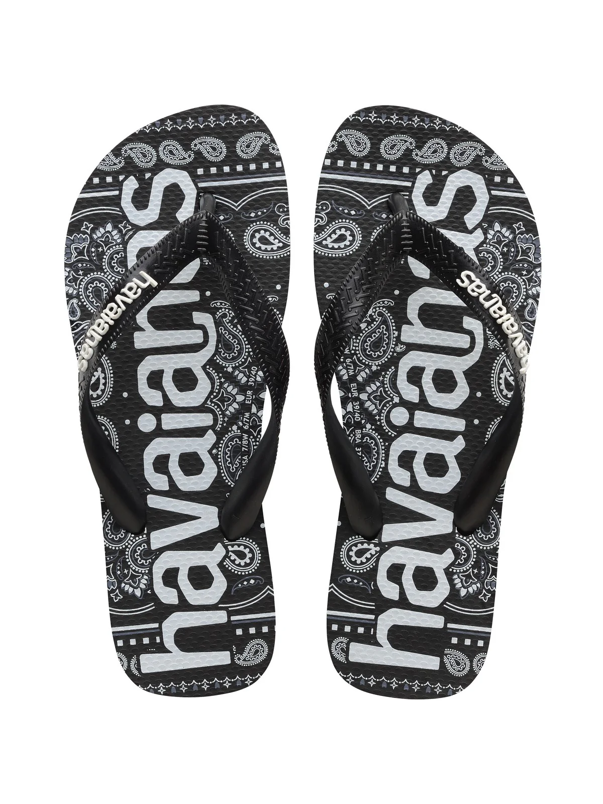 HAVAIANAS Infradito Unisex adulto Hav. Top logomania fashion 4148449.0090 Nero - Image 8