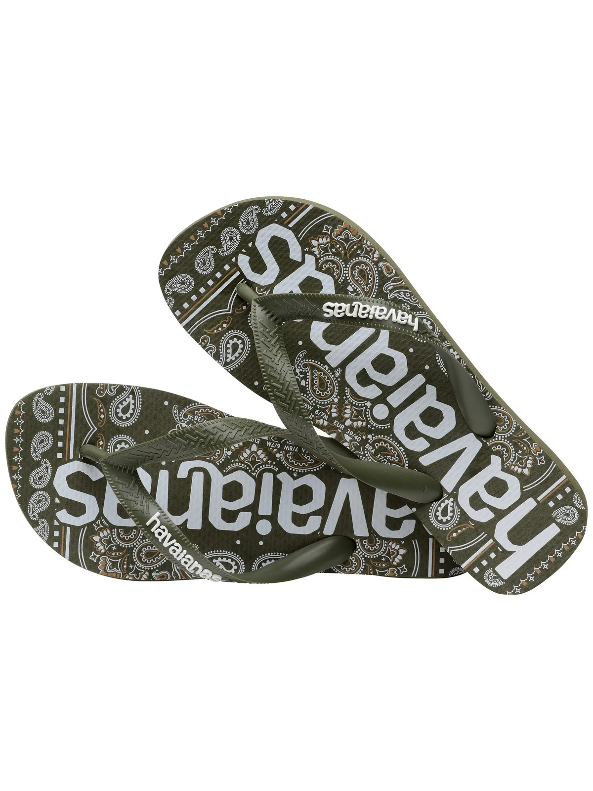 HAVAIANAS Infradito Unisex adulto Hav. Top logomania fashion 4148449.0869 Verde - Image 4