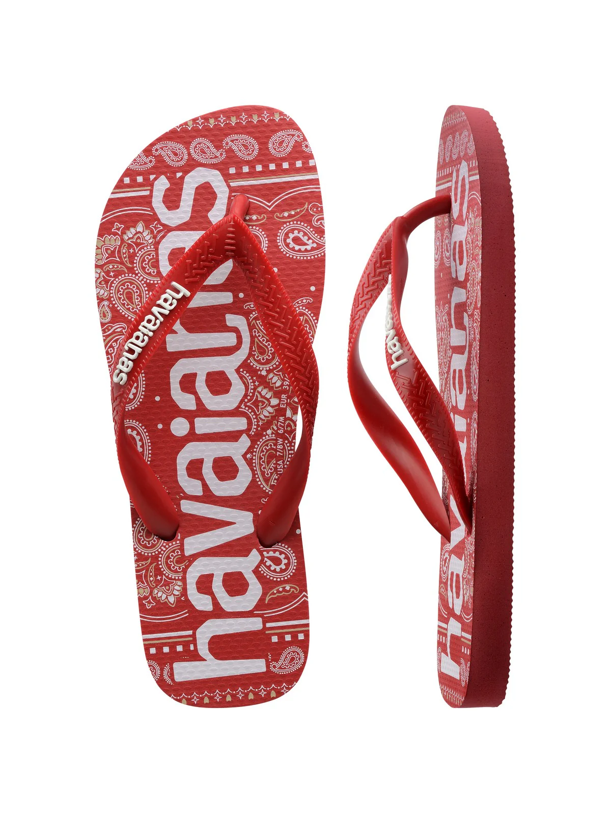 HAVAIANAS Infradito Unisex adulto Hav. Top logomania fashion 4148449.1440 Rosso - Image 4