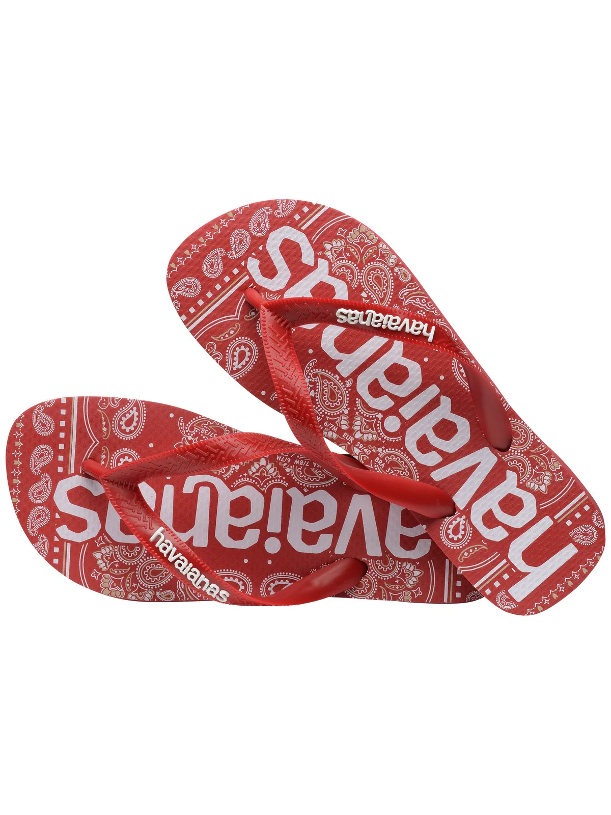 HAVAIANAS Infradito Unisex adulto Hav. Top logomania fashion 4148449.1440 Rosso - Image 5