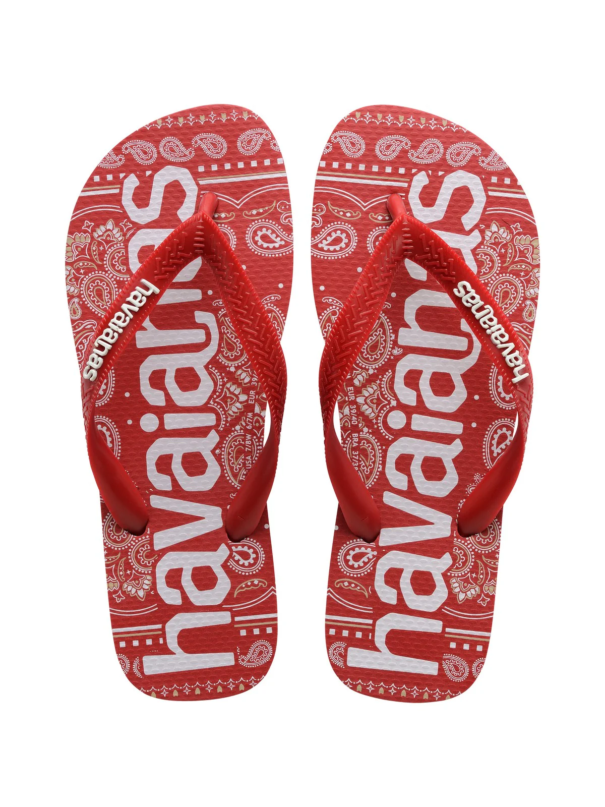 HAVAIANAS Infradito Unisex adulto Hav. Top logomania fashion 4148449.1440 Rosso - Image 7