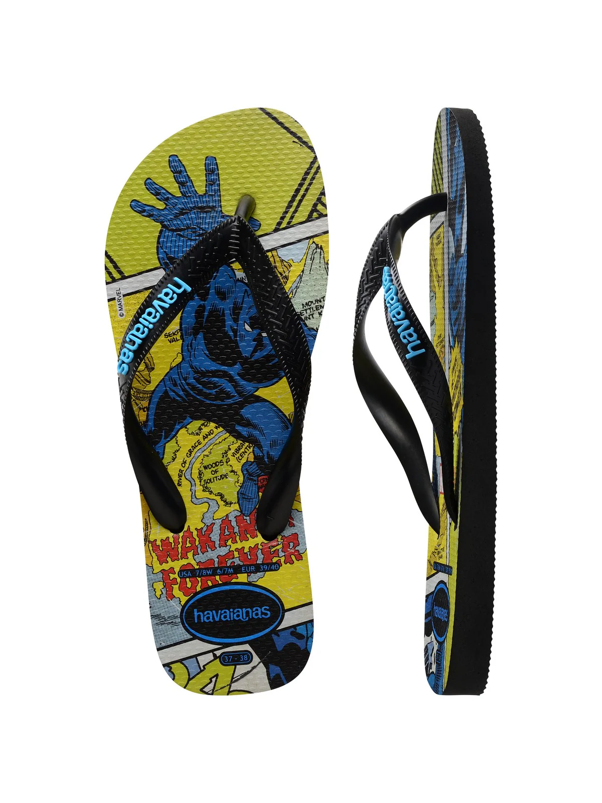 HAVAIANAS Infradito Unisex adulto Hav. Top marvel 4147012.1069 Nero - Image 5