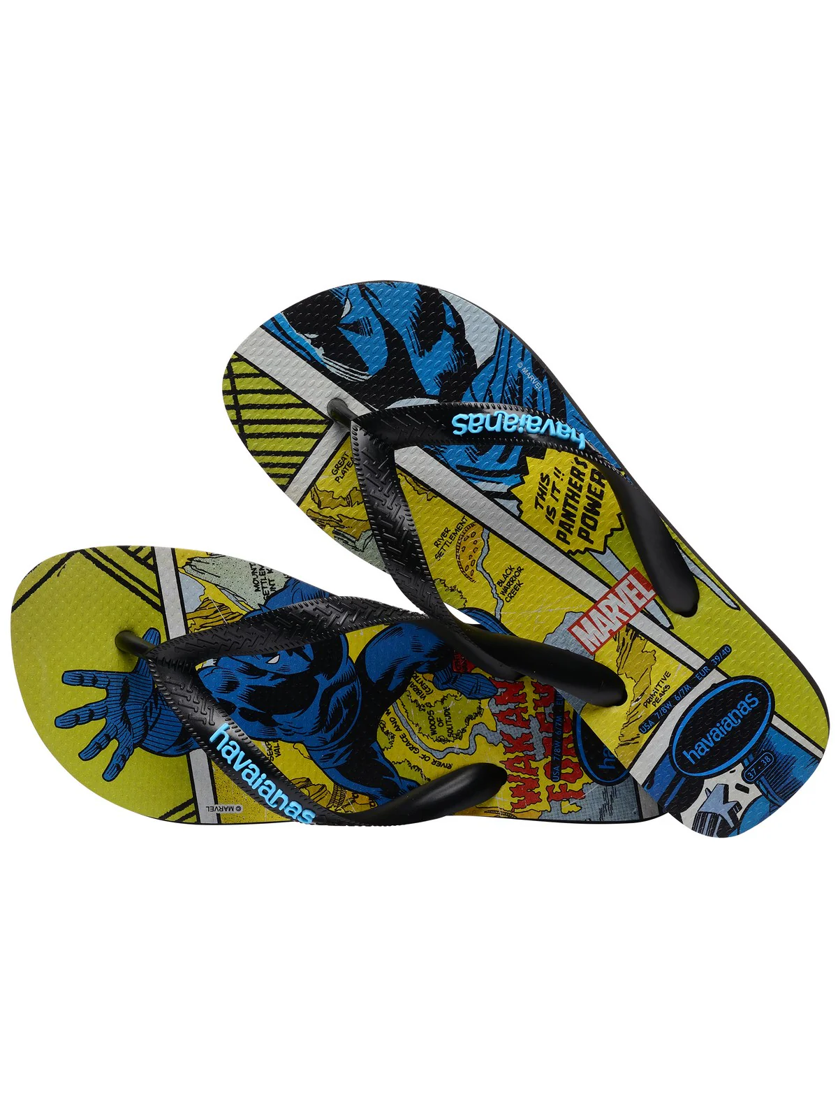 HAVAIANAS Infradito Unisex adulto Hav. Top marvel 4147012.1069 Nero - Image 6