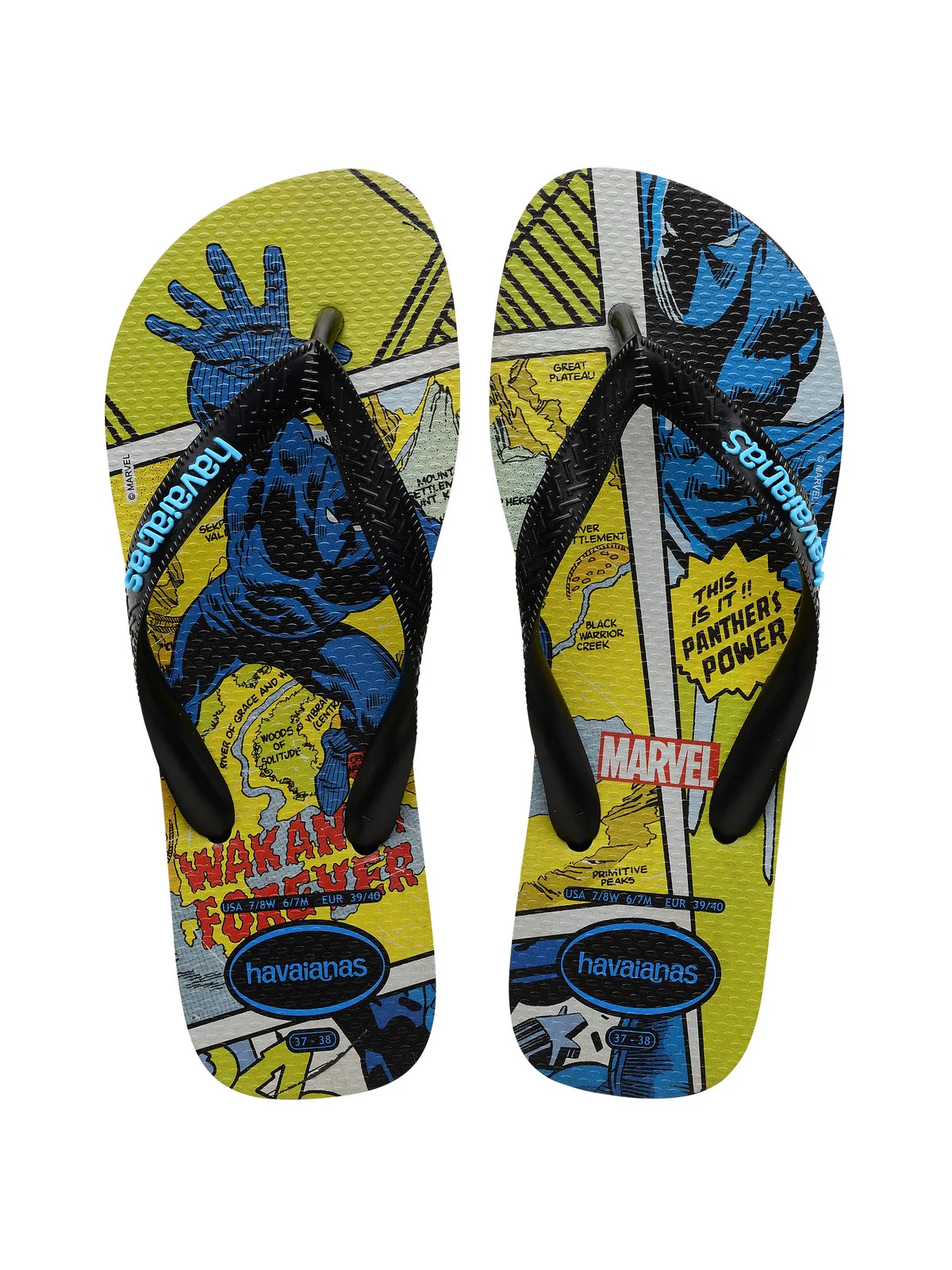 HAVAIANAS Infradito Unisex adulto Hav. Top marvel 4147012.1069 Nero - Image 7