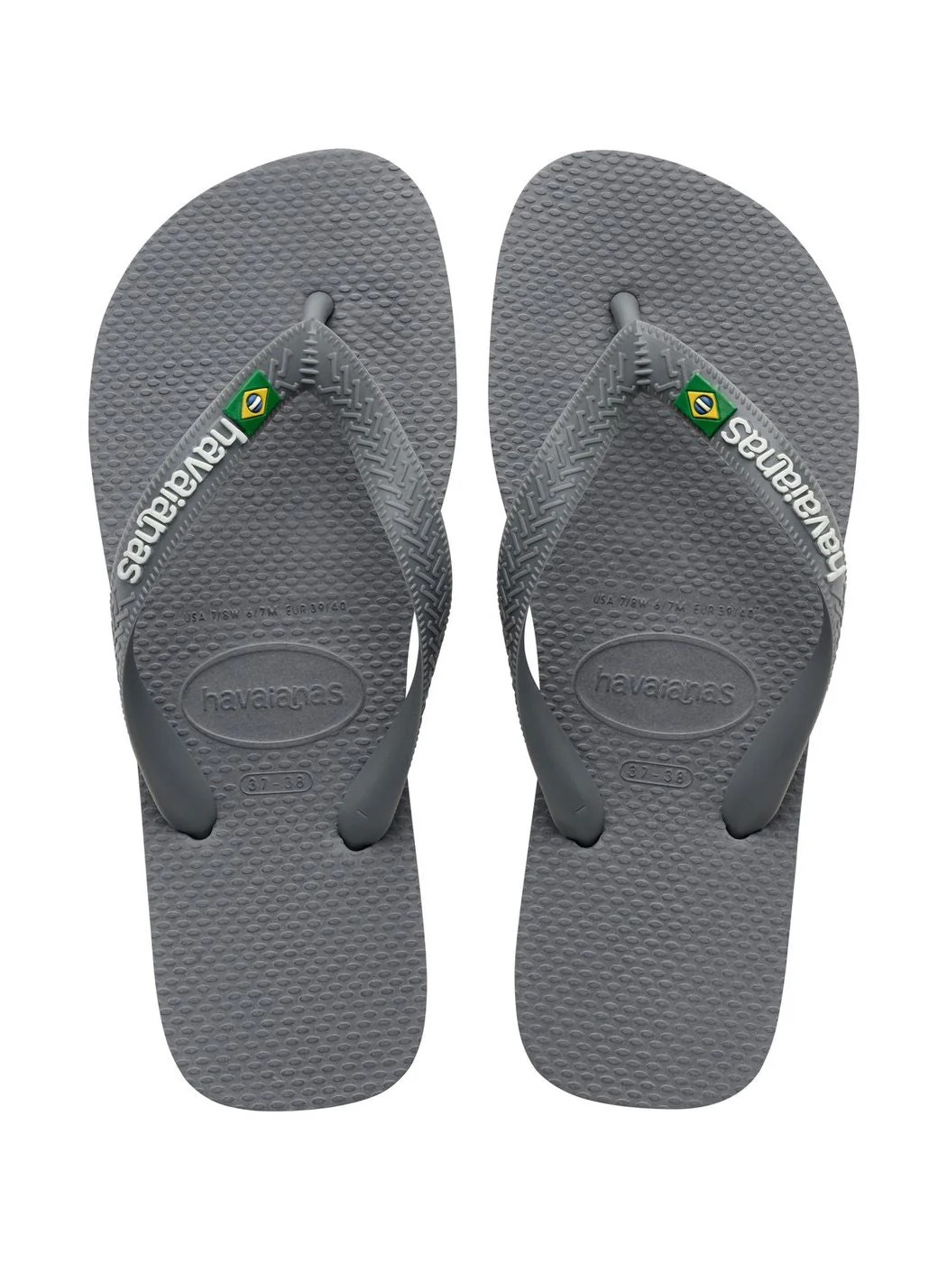 HAVAIANAS Infradito Unisex adulto Hav. Brasil 4110850.5002 Grigio - Image 5
