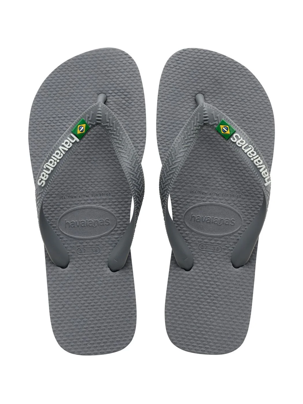 HAVAIANAS Infradito Unisex adulto Hav. Brasil 4110850.5002 Grigio - Image 6