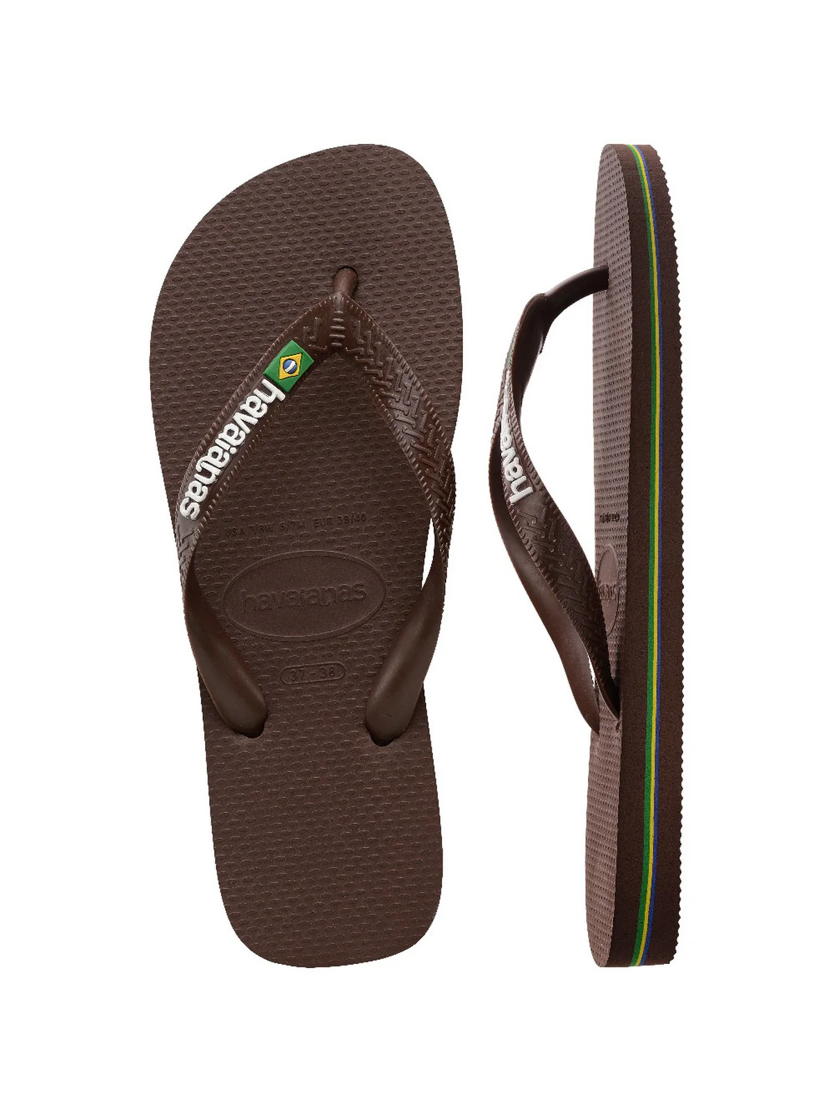 HAVAIANAS Infradito Uomo Hav. Basil logo 4110850.2673 Marrone - Image 5