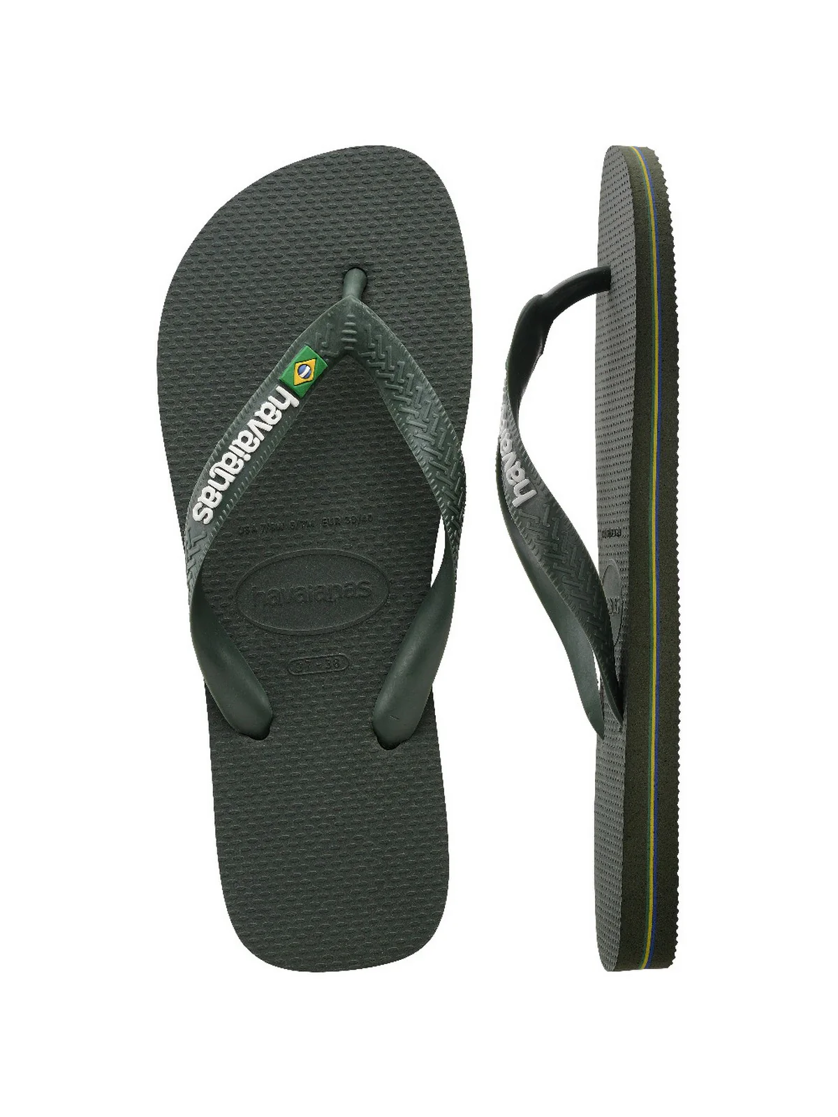 HAVAIANAS Infradito Uomo Hav. Basil logo 4110850.5983 Verde - Image 6
