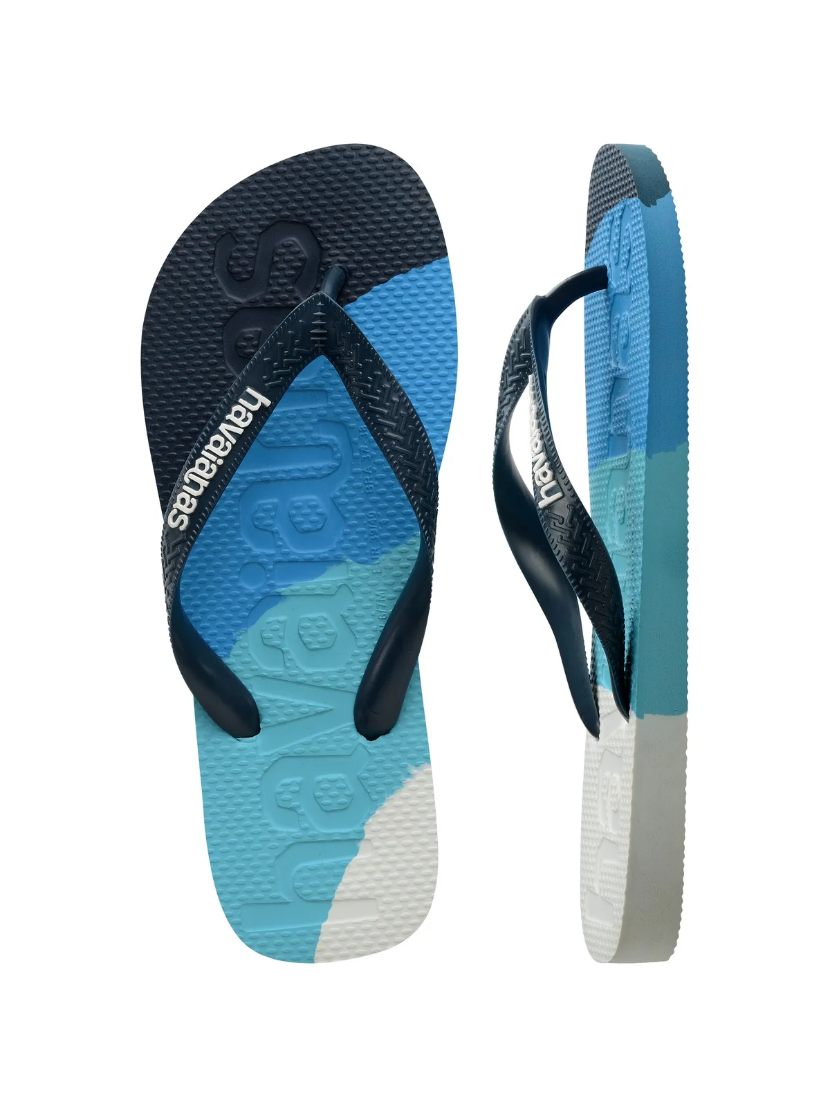 HAVAIANAS Infradito Uomo Hav. Top logomania colors II 4147526.5558 Blu - Image 4