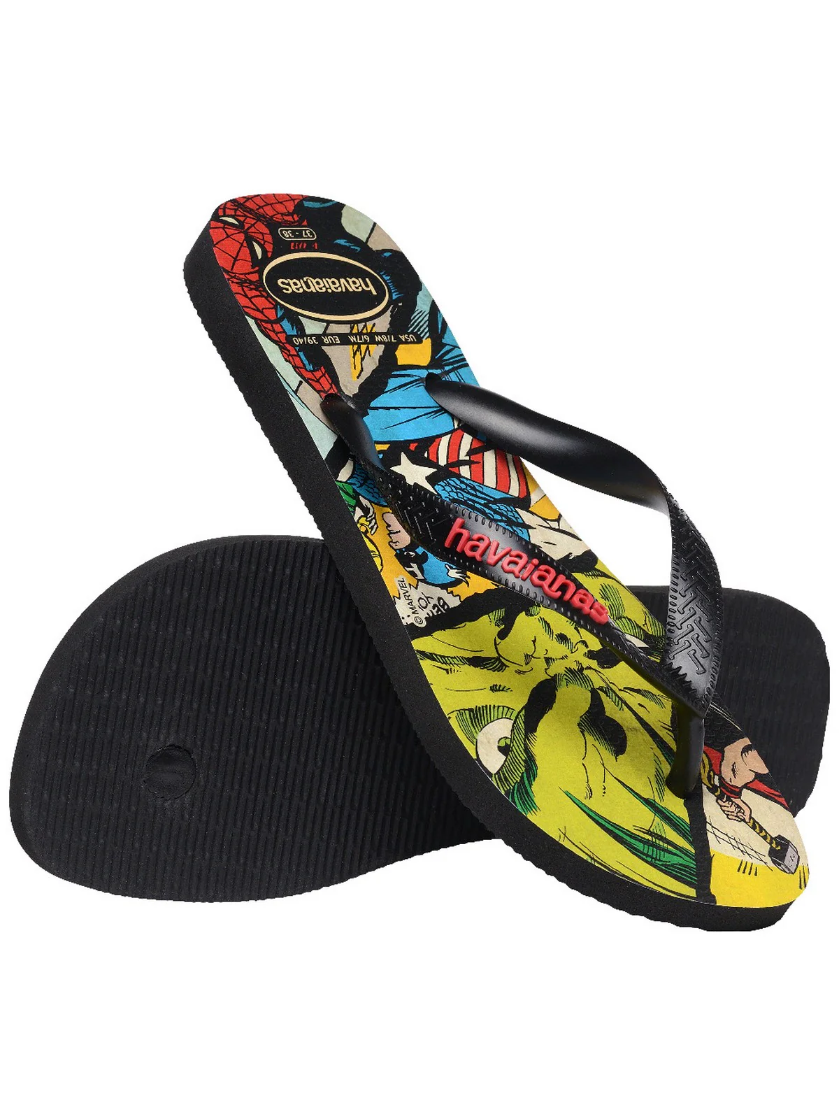 HAVAIANAS Infradito Uomo Hav. Top Marvel Classic 4147012.2563 Nero - Image 2