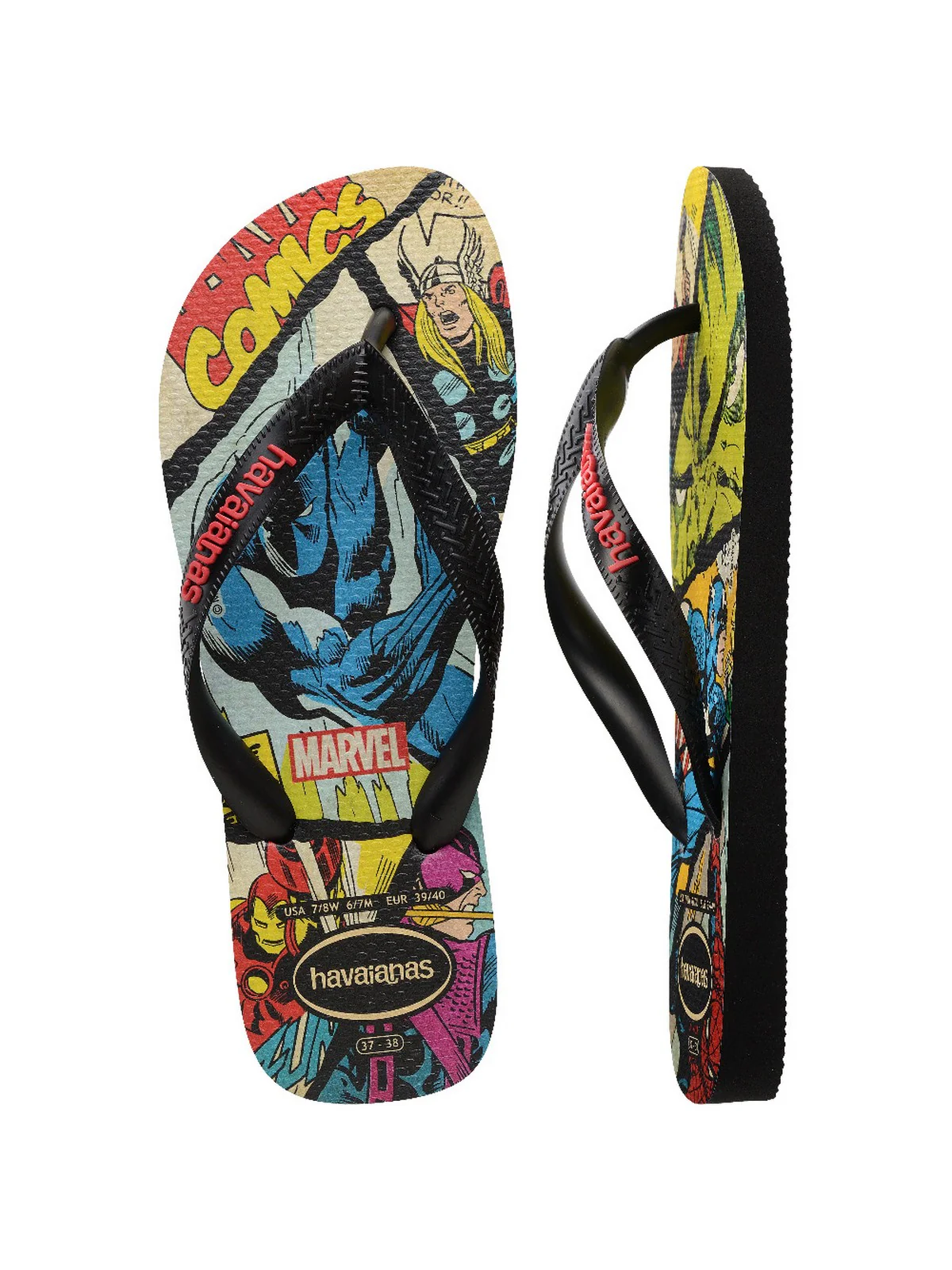 HAVAIANAS Infradito Uomo Hav. Top Marvel Classic 4147012.2563 Nero - Image 4