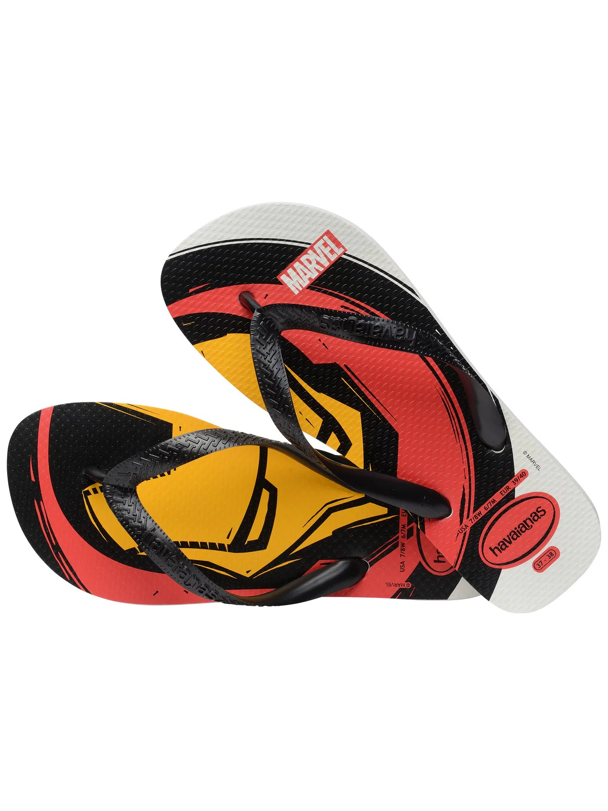 HAVAIANAS Infradito Uomo Hav. Top Marvel Logomania 4146953.0001 Bianco - Image 3