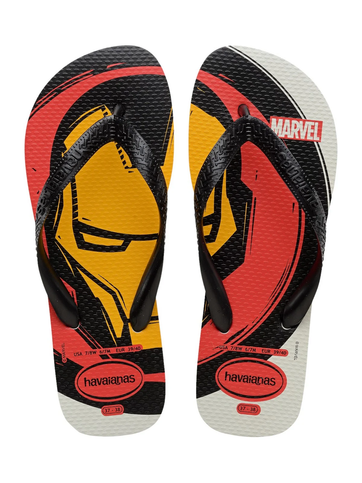 HAVAIANAS Infradito Uomo Hav. Top Marvel Logomania 4146953.0001 Bianco - Image 6