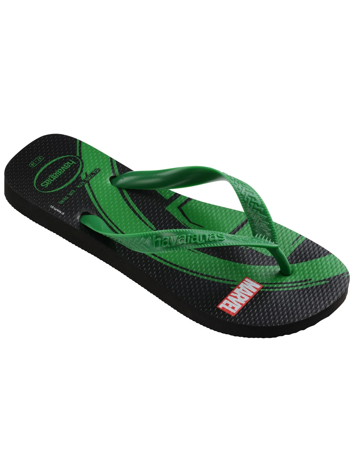 HAVAIANAS Infradito Uomo Hav. Top Marvel Logomania 4146953.5579 Nero - Image 2