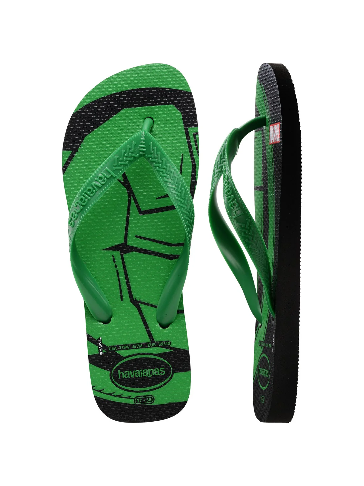 HAVAIANAS Infradito Uomo Hav. Top Marvel Logomania 4146953.5579 Nero - Image 3