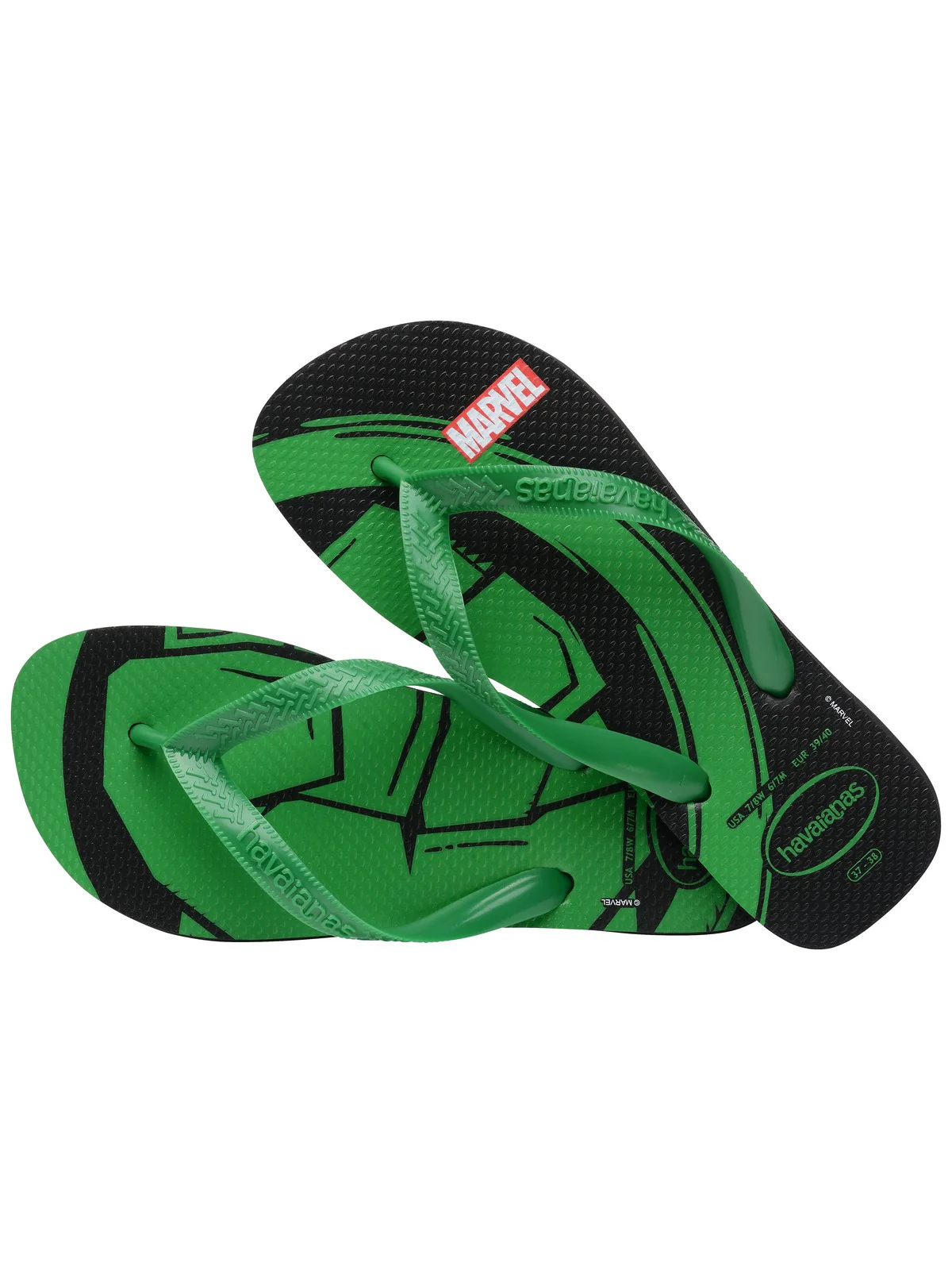 HAVAIANAS Infradito Uomo Hav. Top Marvel Logomania 4146953.5579 Nero - Image 5