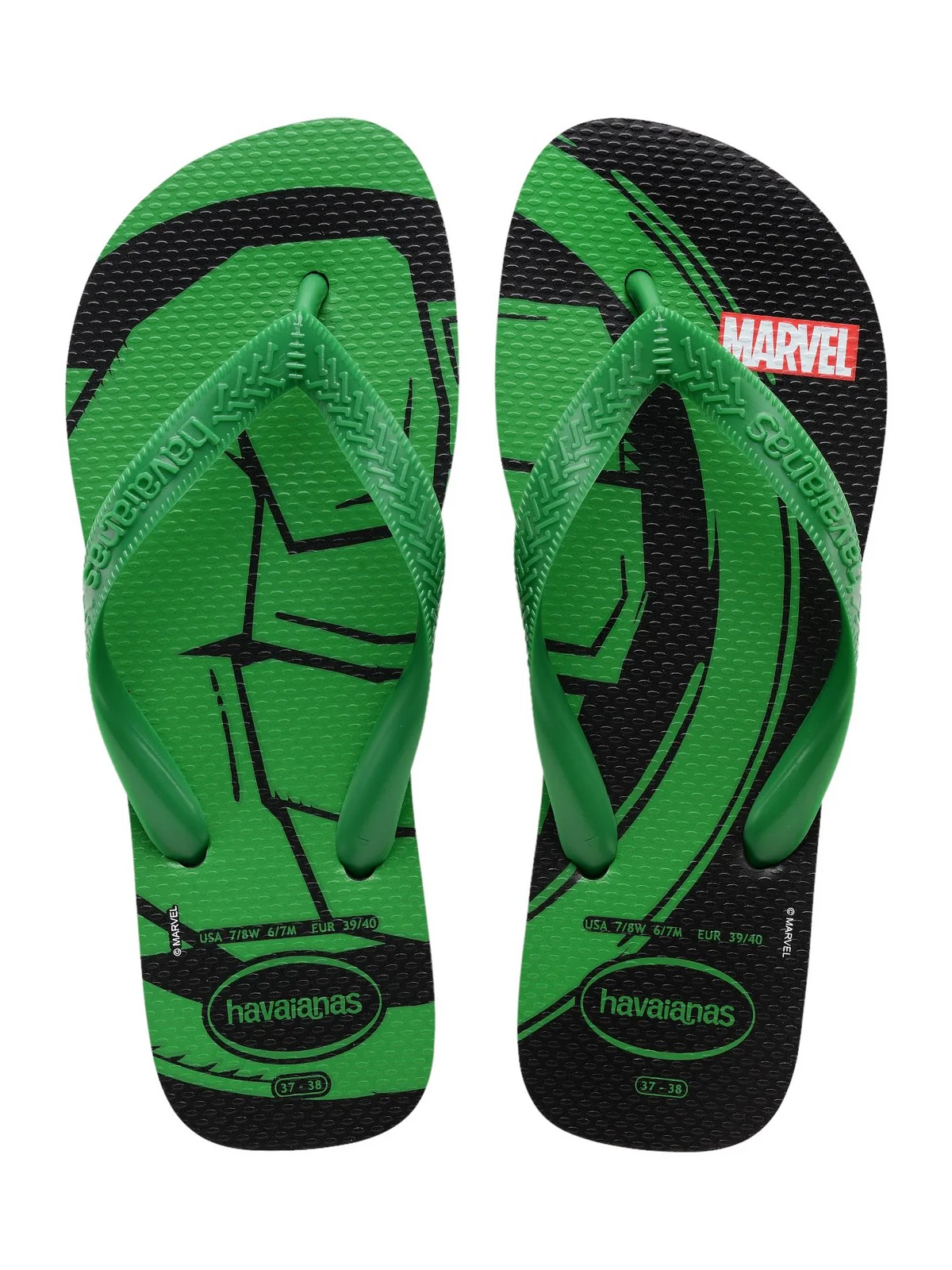 HAVAIANAS Infradito Uomo Hav. Top Marvel Logomania 4146953.5579 Nero - Image 6