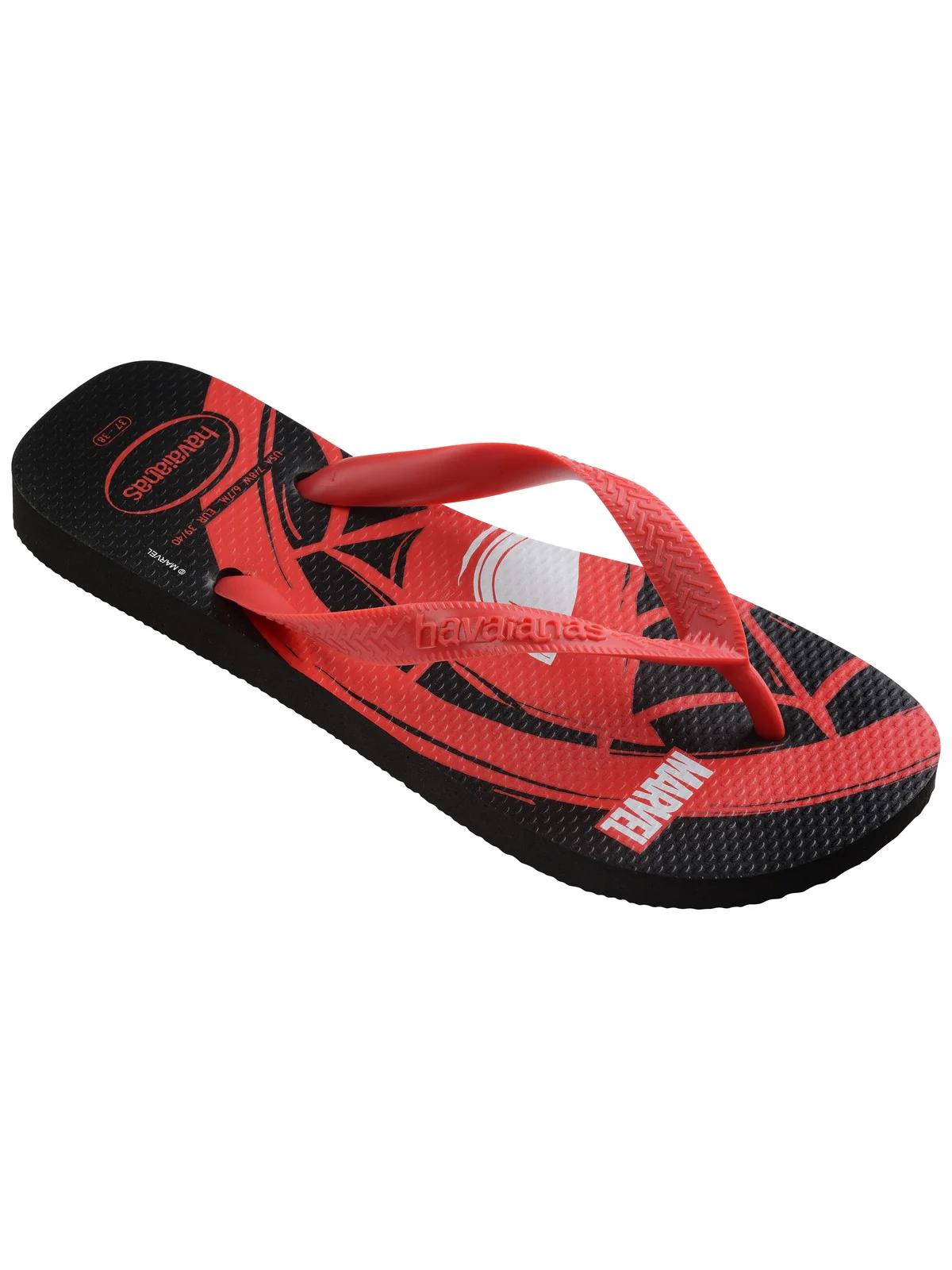 HAVAIANAS Infradito Uomo Hav. Top Marvel Logomania 4146953.9710 Nero - Image 2
