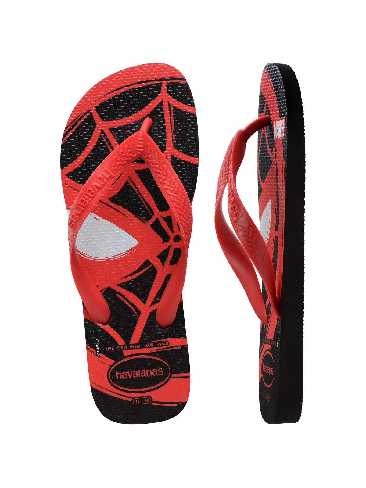 HAVAIANAS Infradito Uomo Hav. Top Marvel Logomania 4146953.9710 Nero - Image 3