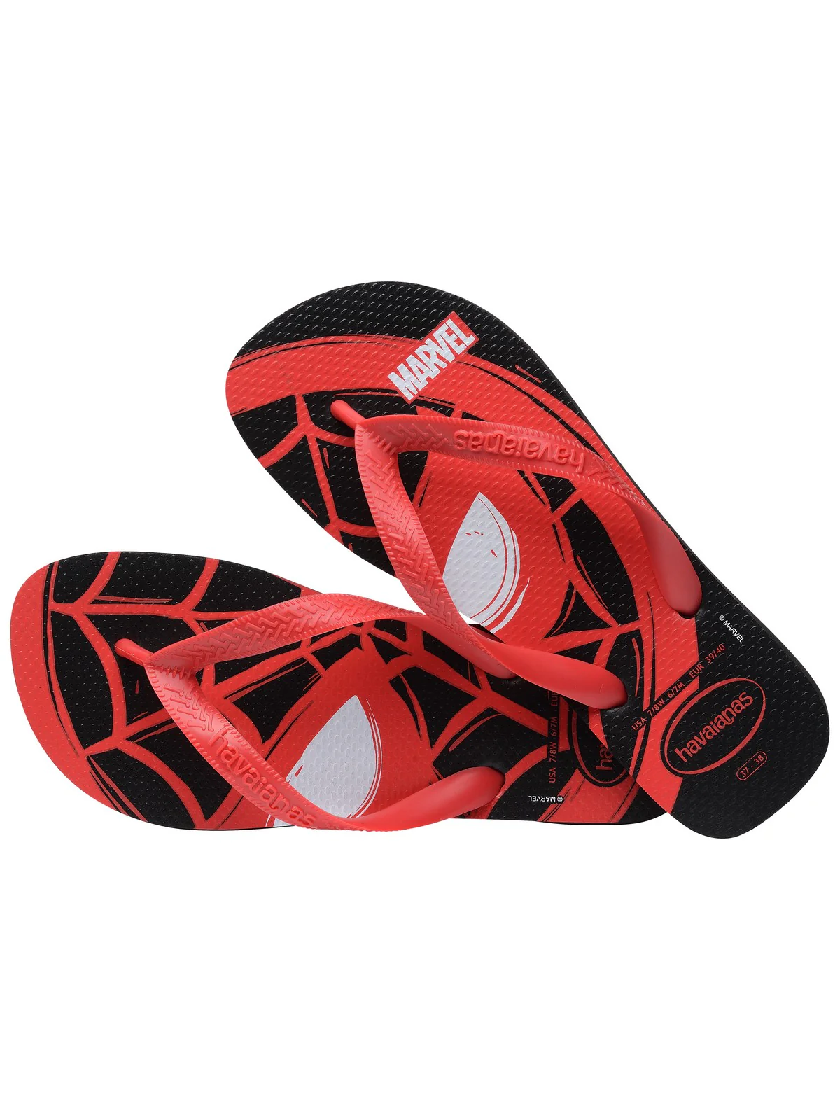 HAVAIANAS Infradito Uomo Hav. Top Marvel Logomania 4146953.9710 Nero - Image 4